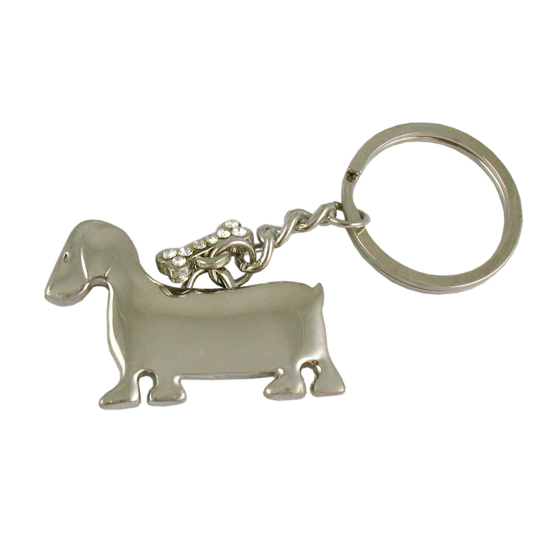 Dog with small Bone Key Tag (Key Chain, Keychain, Key chains)-CLOSE OUT 9