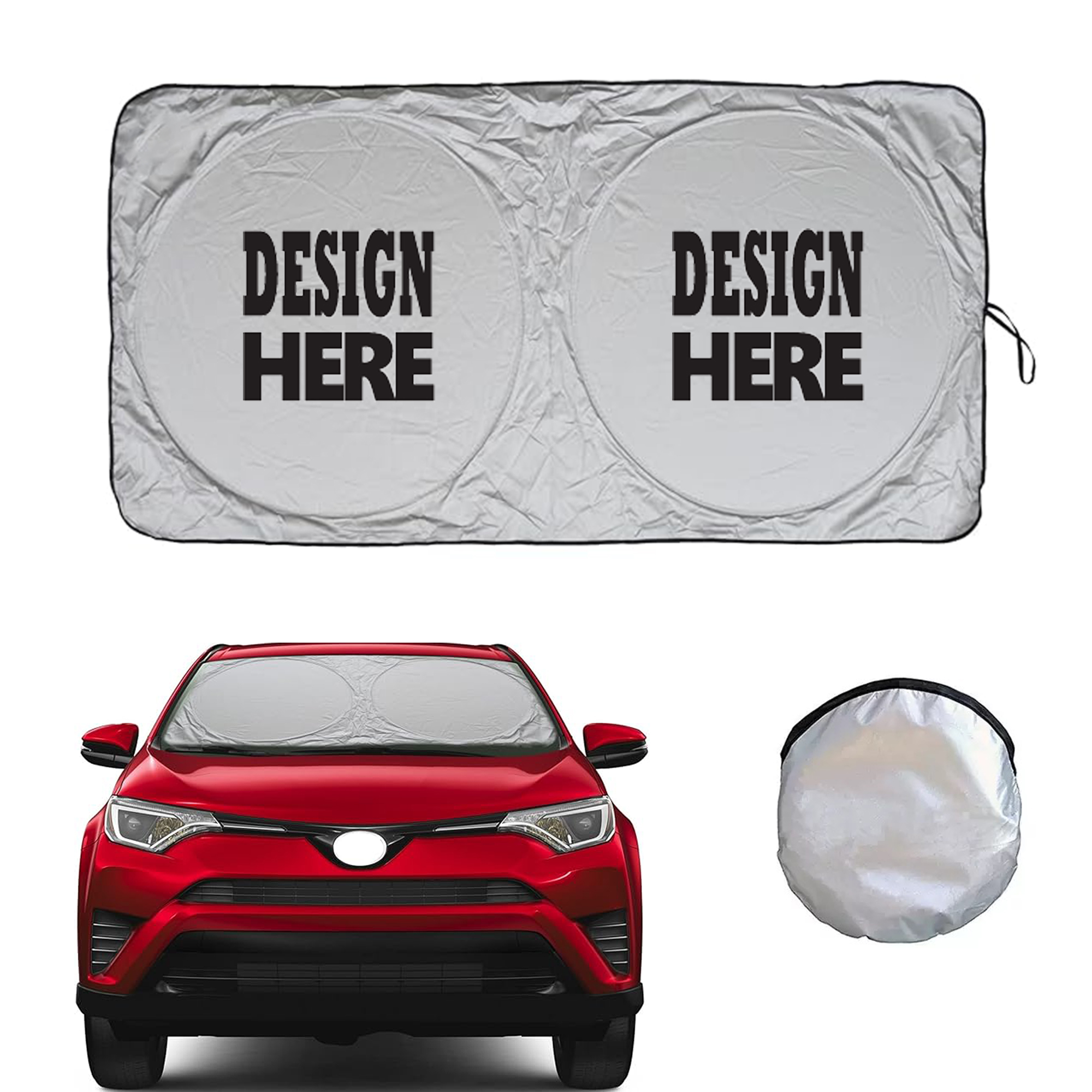 Silver-Coated Windshield Sunshade 3