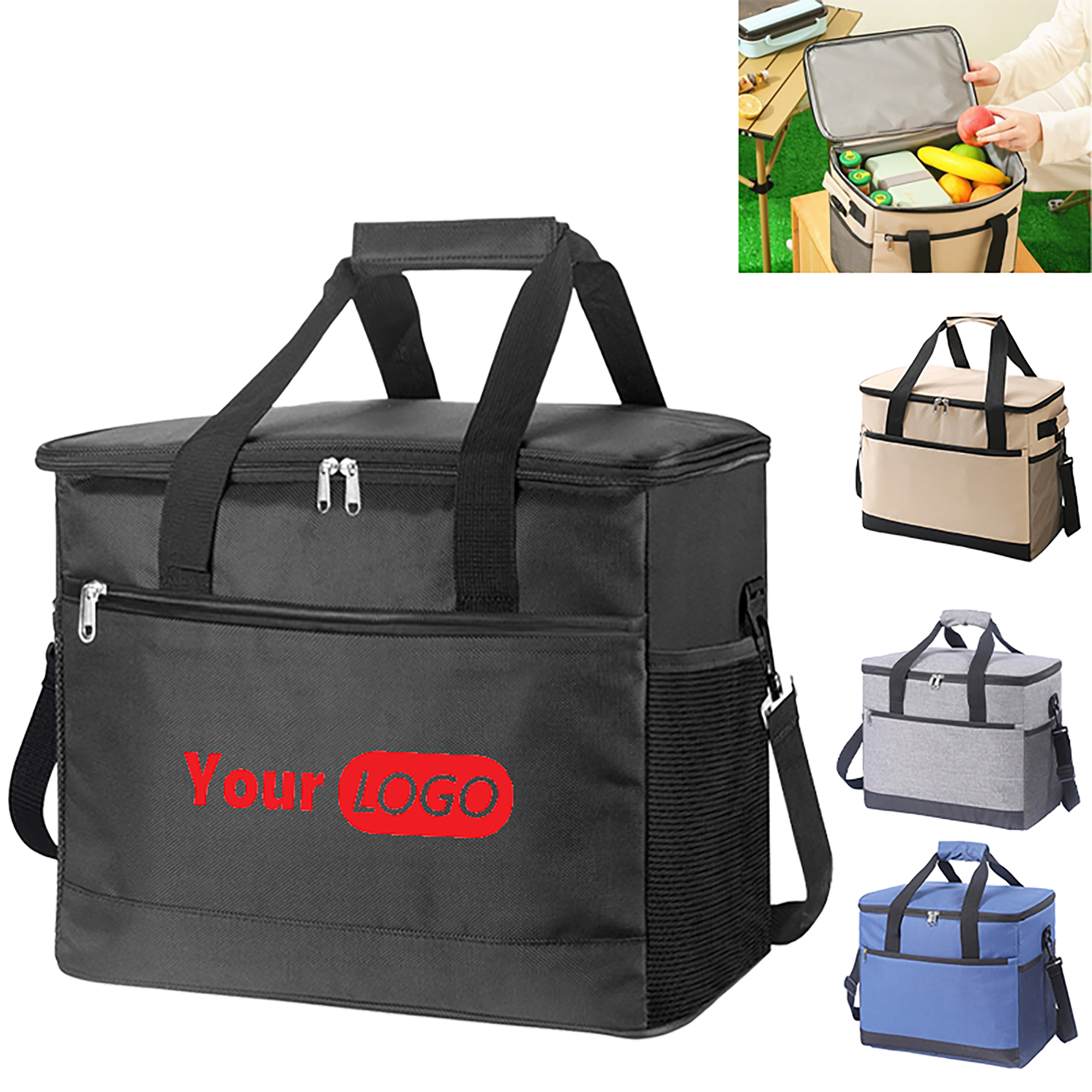 Insulated 24-Can Cooler Bag