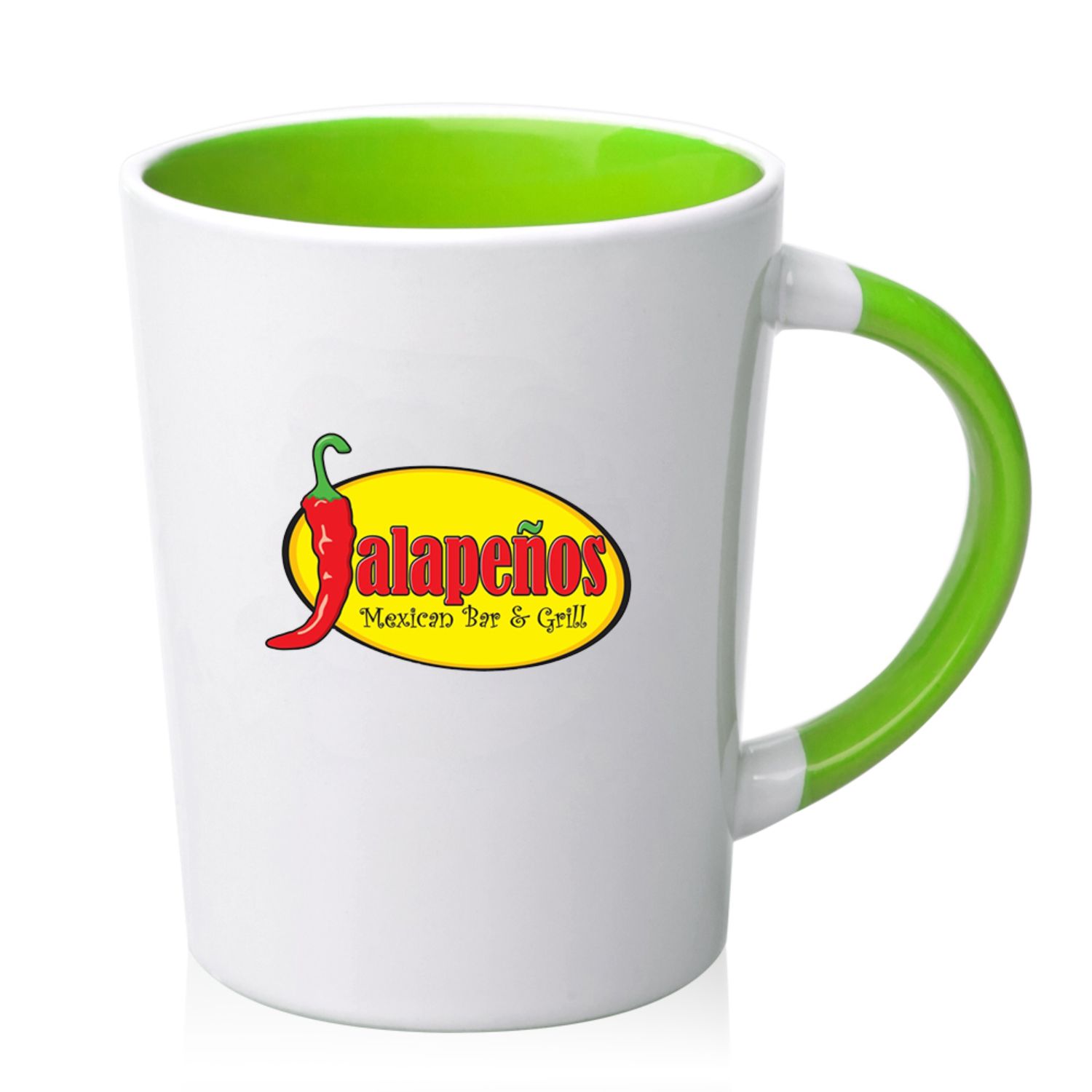 13 oz. Albany Two Tone Latte Custom Ceramic Mugs