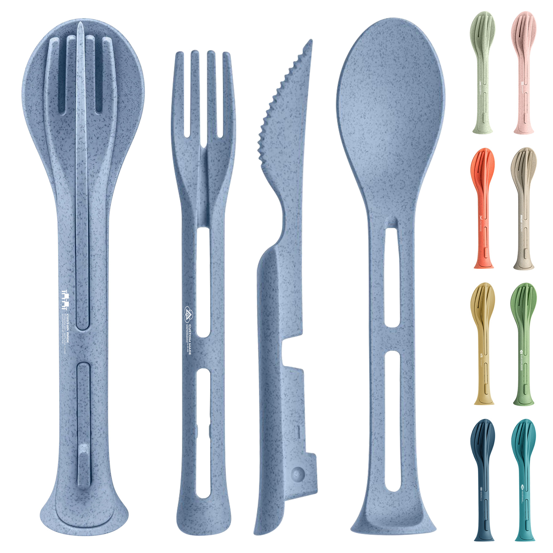 3-in-1 Plastic Cutlery Set 2