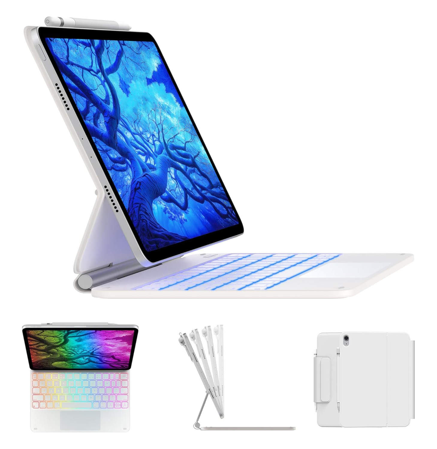 Promotek iBank® Magic Magnetic Bluetooth Keyboard Case for for iPad Air 13 inch (M2, 2024). Free Shi