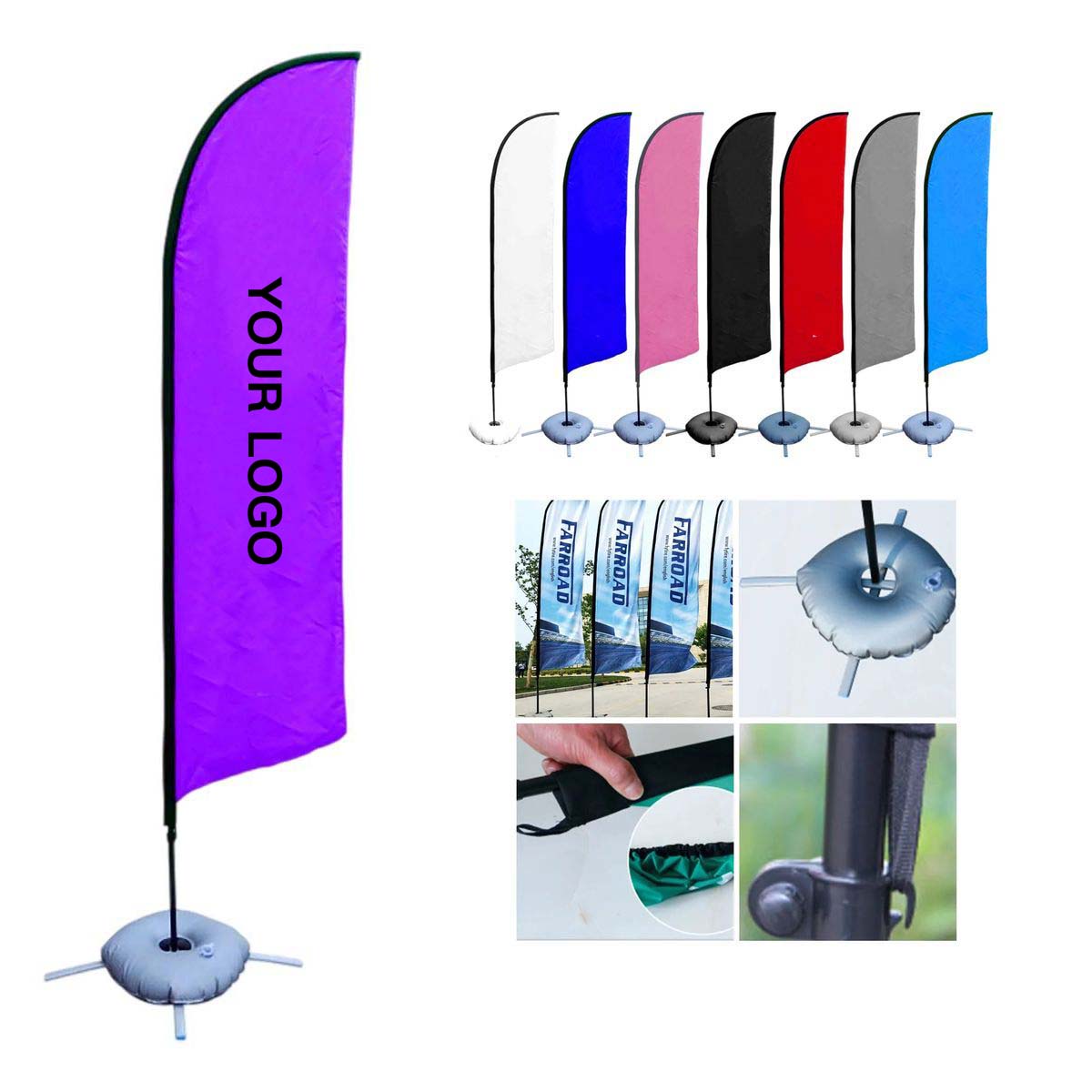 Outdoor Feather Flag for Business Promotions and Events
