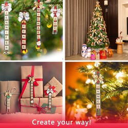 DIY Letter Christmas Tree Decorations