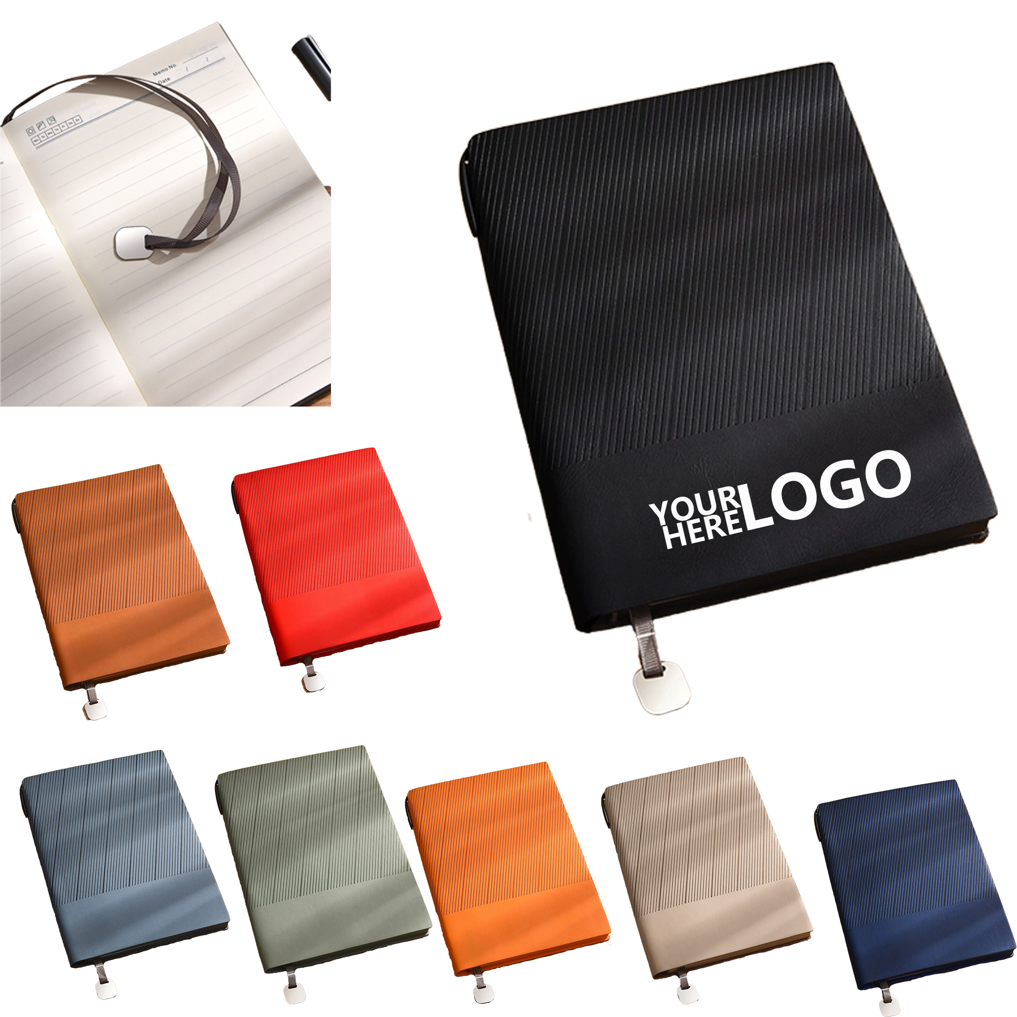 Synthetic Leather A5 Notebook for Office Use 2