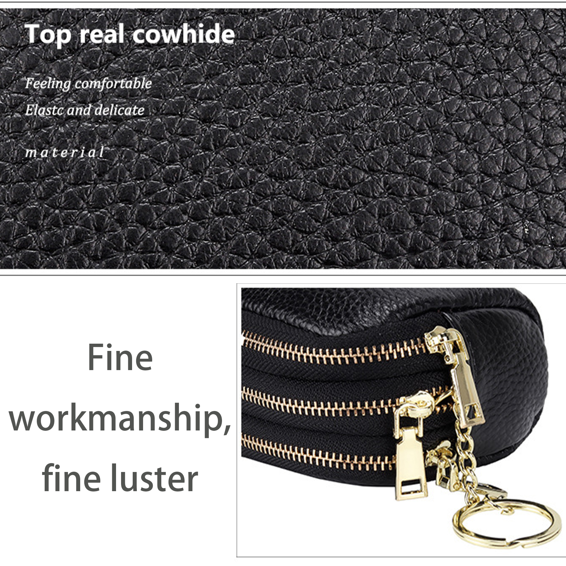 Genuine Leather Small multi-function key coin purse 12
