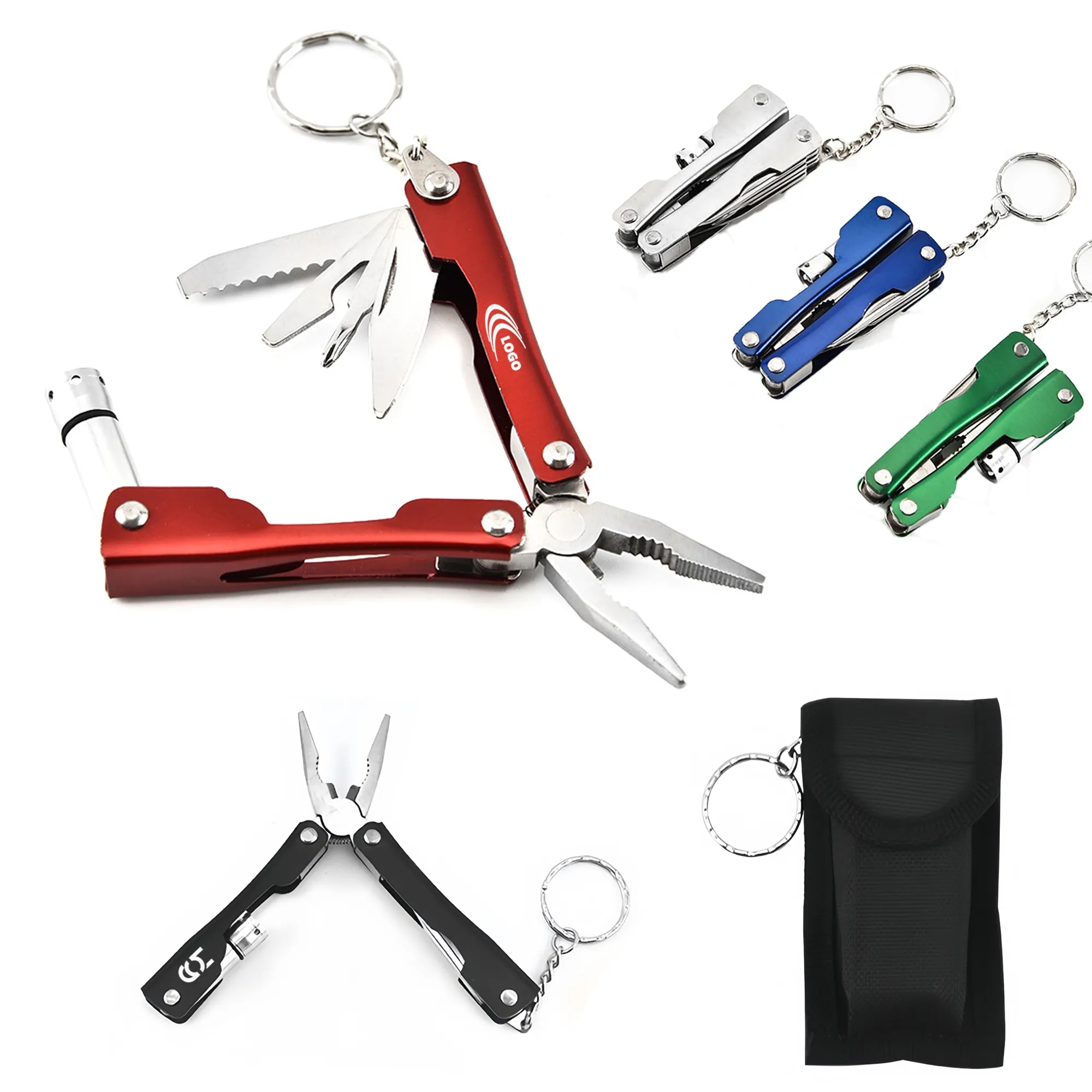 LED Light Multi-Functional Mini Flashlight Pliers 6