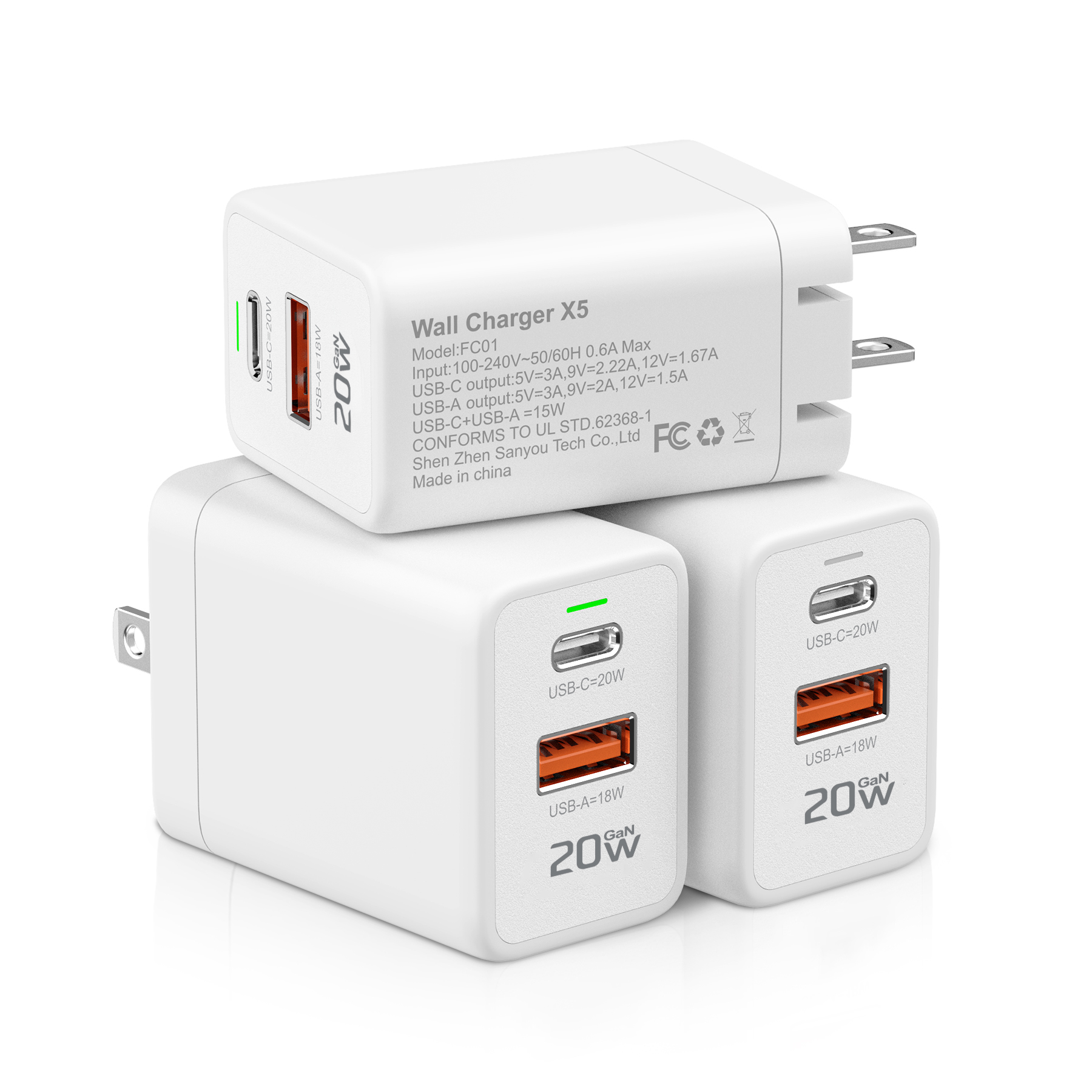 Cirtek® Foldable 20W PD Fast Charger 15