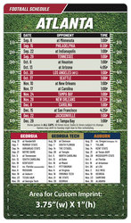 Magnet Football Sport Schedules - 4x7 Round Corners