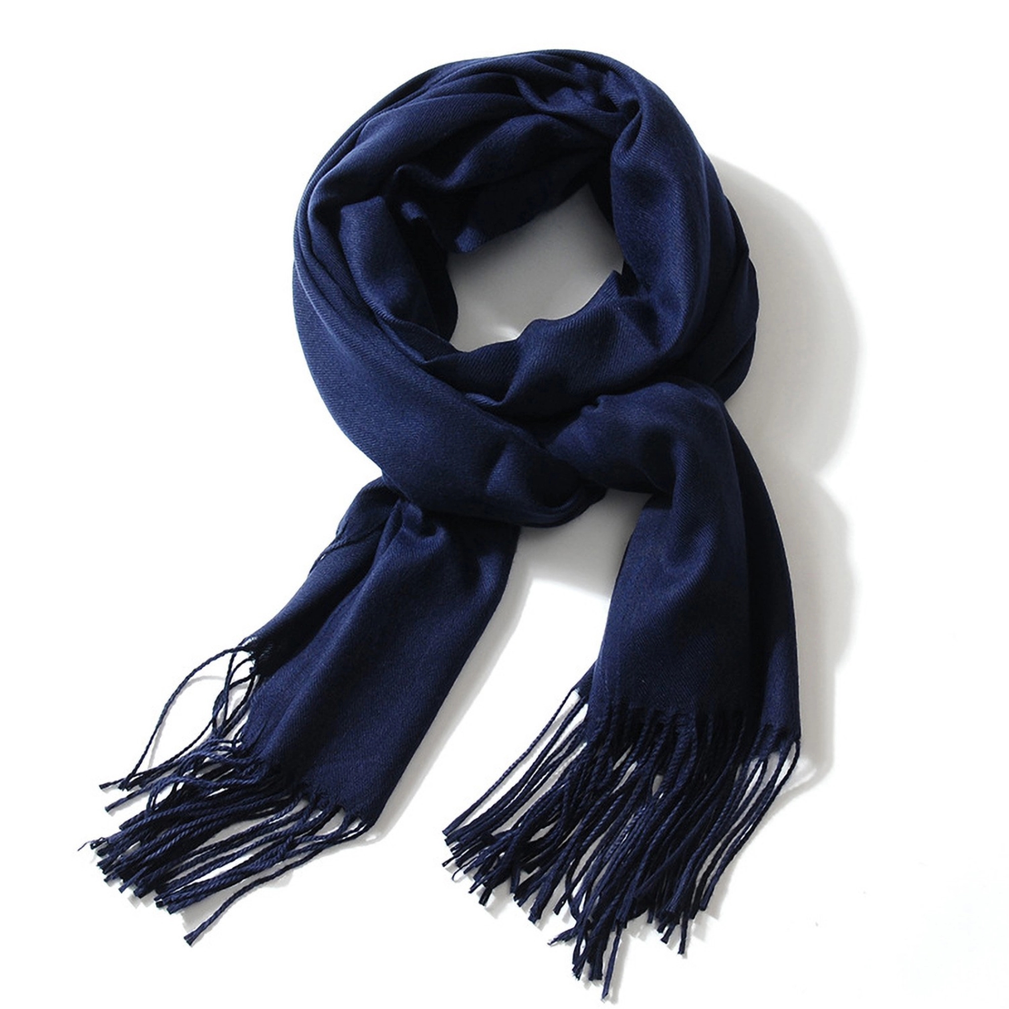 Cashmere Pashmina Woven Scarf With Fringes 17