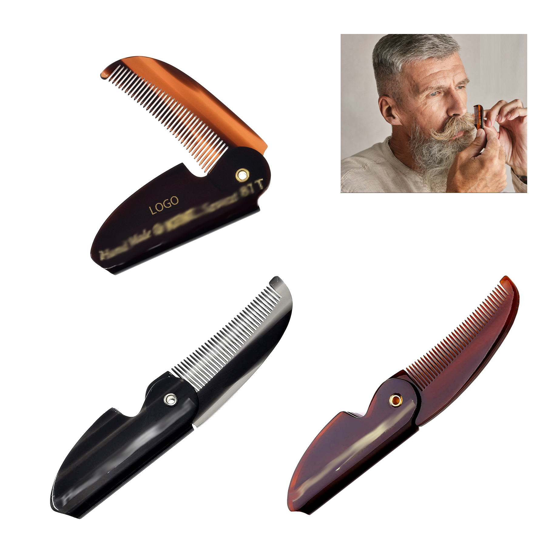 Handmade Folding Pocket Comb 8