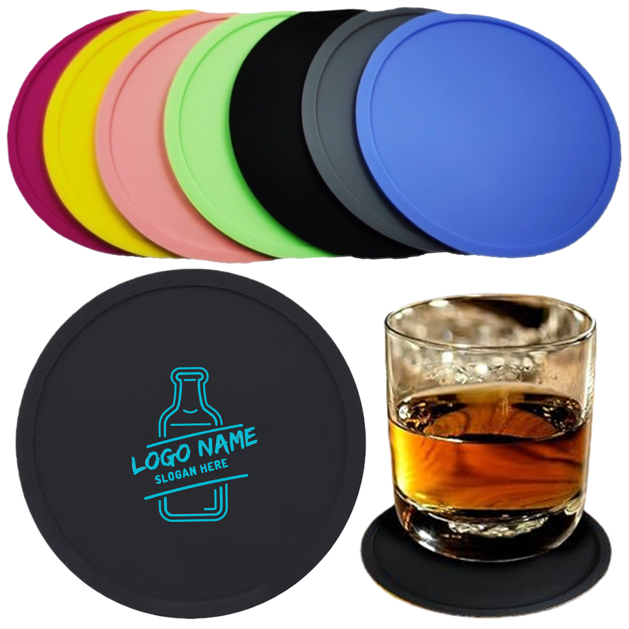 Round Non Slip Silicone Coaster
