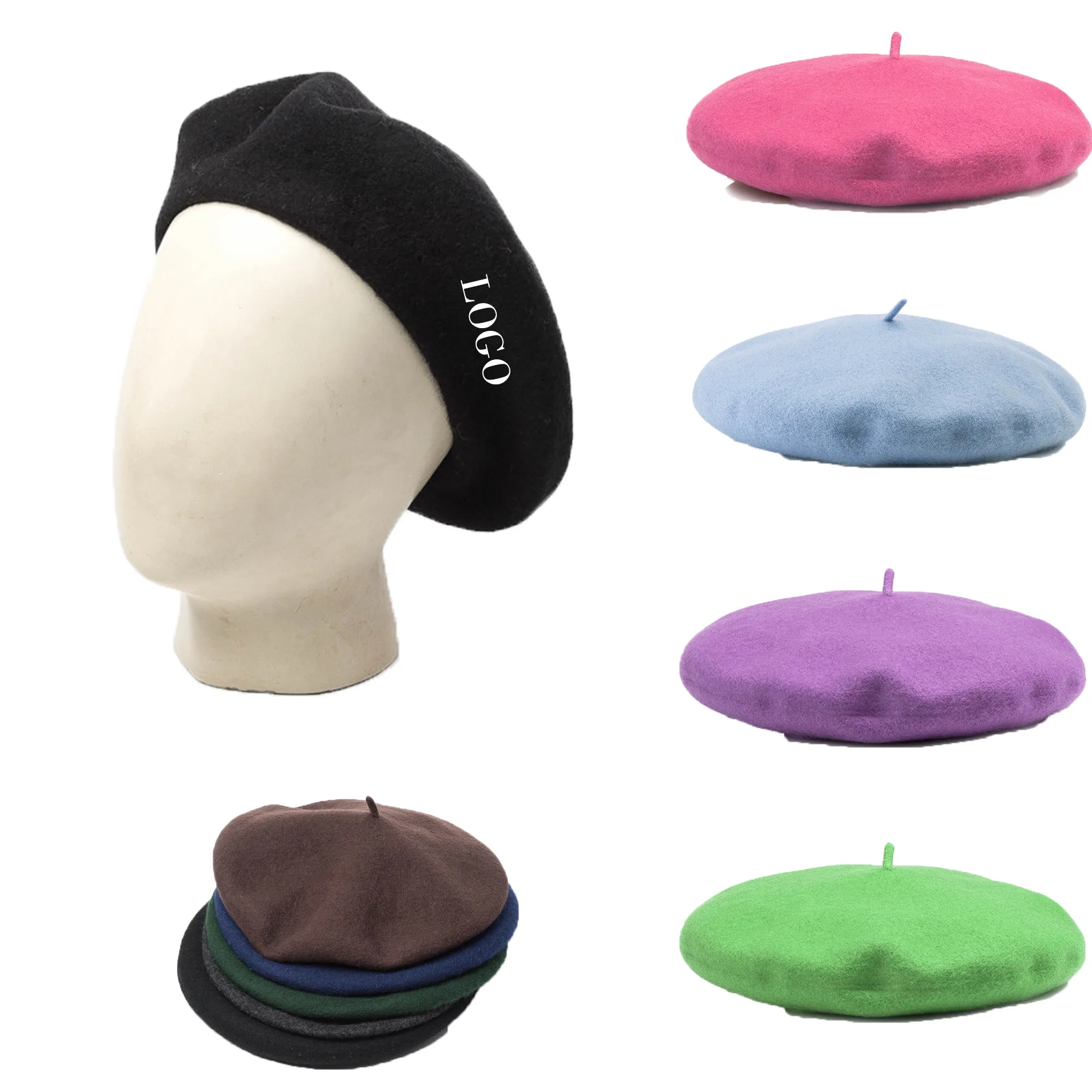 Thickened Fashion Wool Beret 6