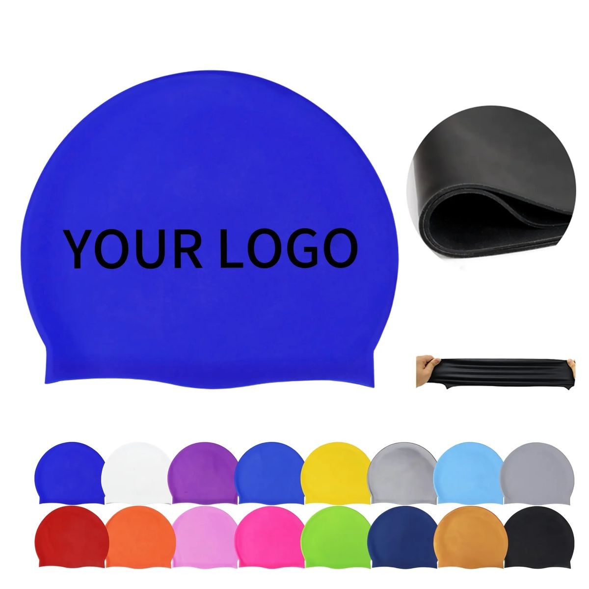 Lightweight Silicone Cap for Pool Activities