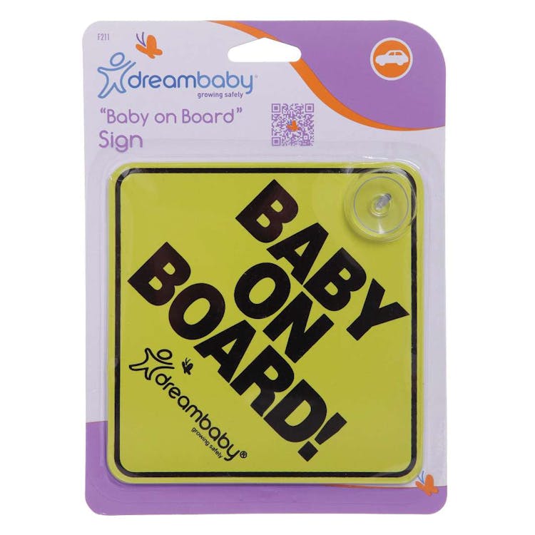 "Baby on Board" Car Decals - Yellow & Black Suction Cups 3