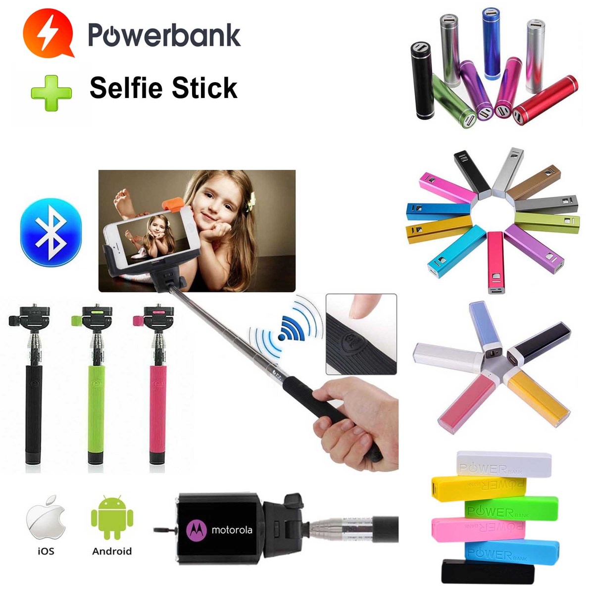 iBank® Selfie Stick for iPhone XS/XS MAX/XR/X/8/8Plus/7/7Plus/6s ...