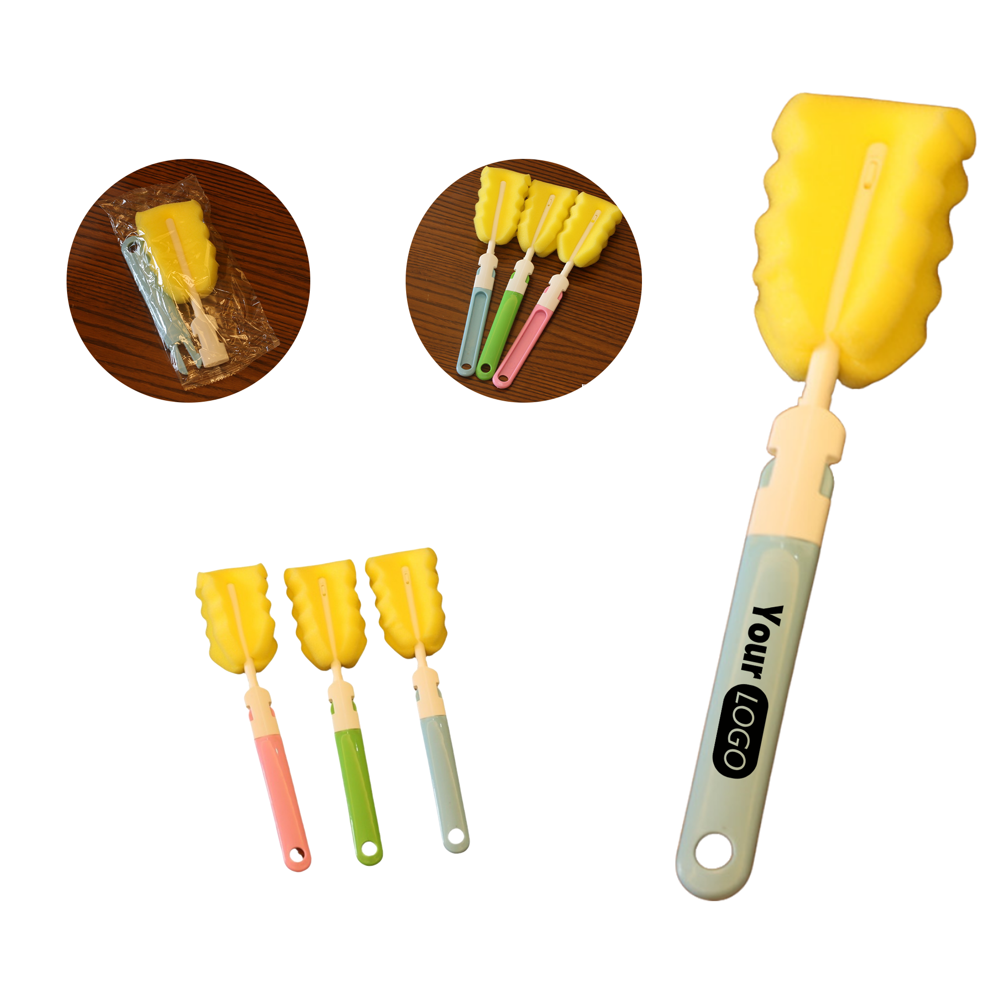 10.8 Inch Bottle and Cup Sponge Brush 2