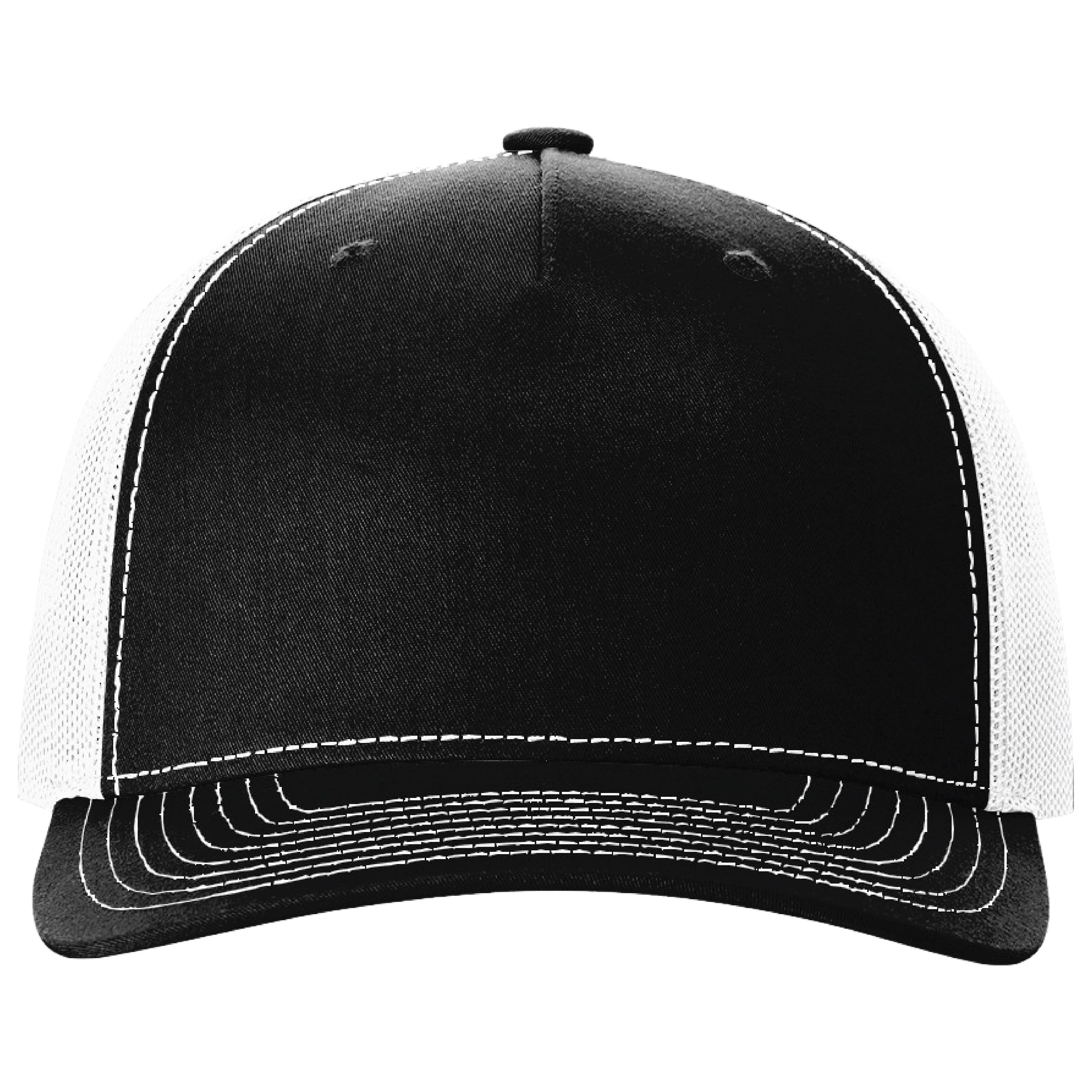 Richardson 112FP 5-Panel Snapback Trucker Hat w/Leatherette Adhesive Patches or Embroidery 88