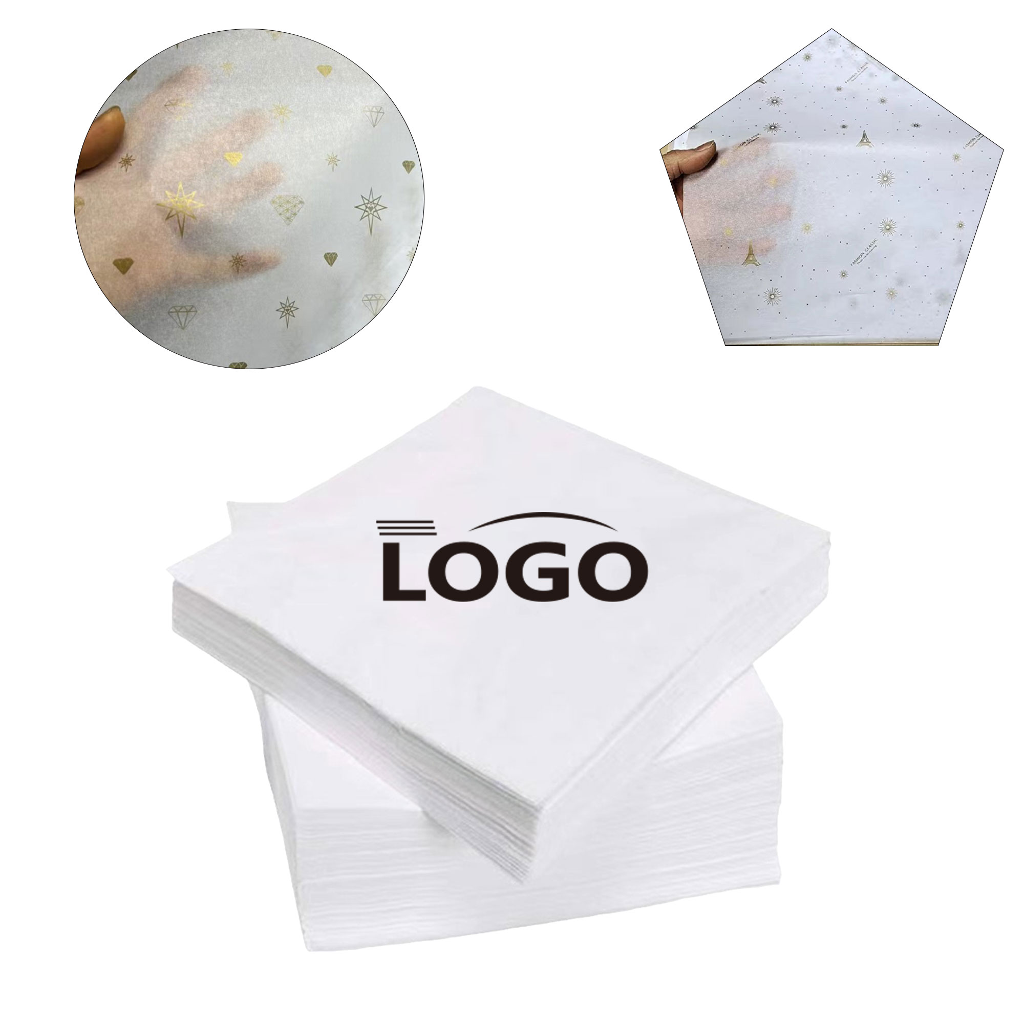 White Luxury Packaging Tissue Paper