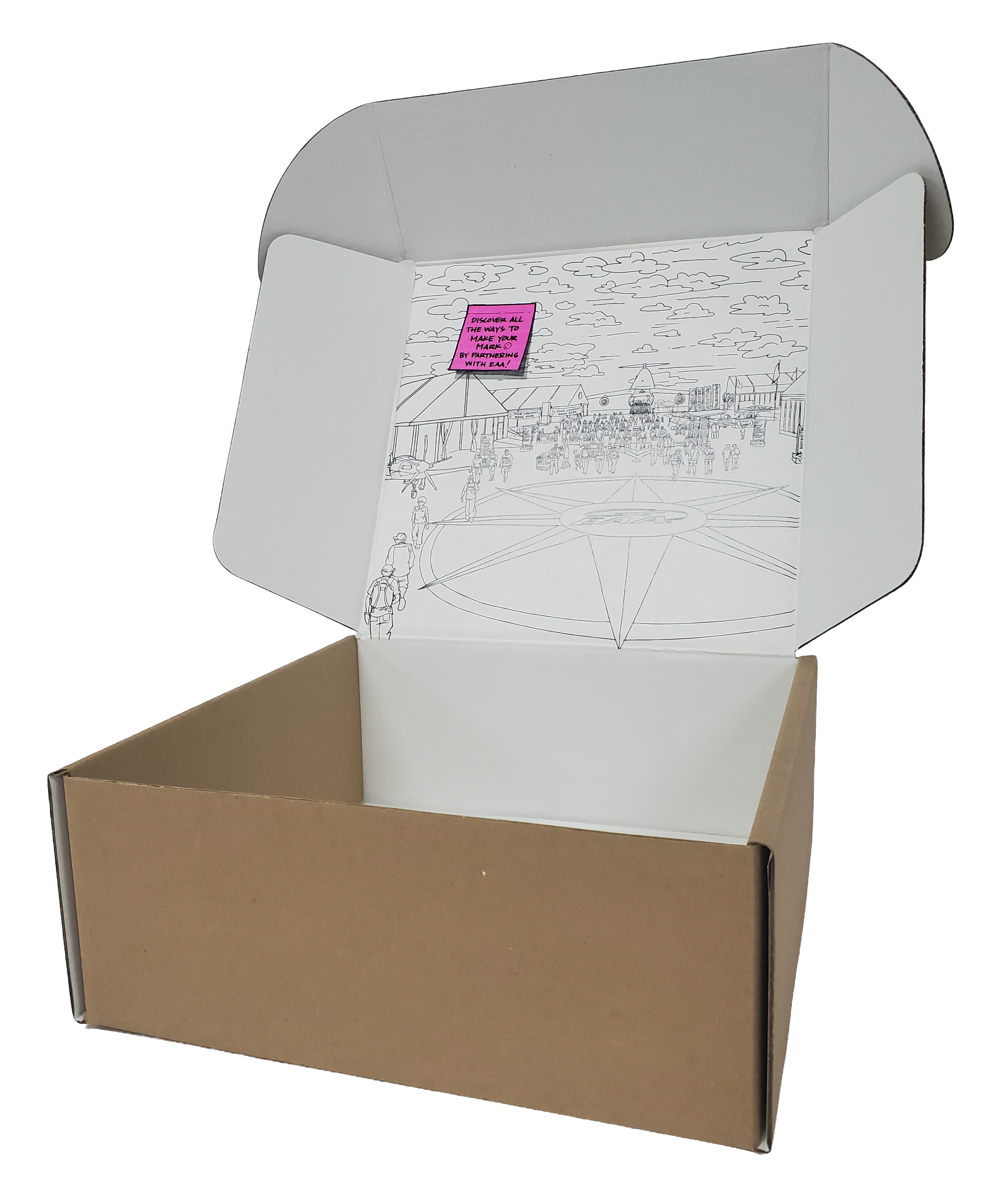 12" x 12" x 5" - B-Flute Outside Tuck Box 2