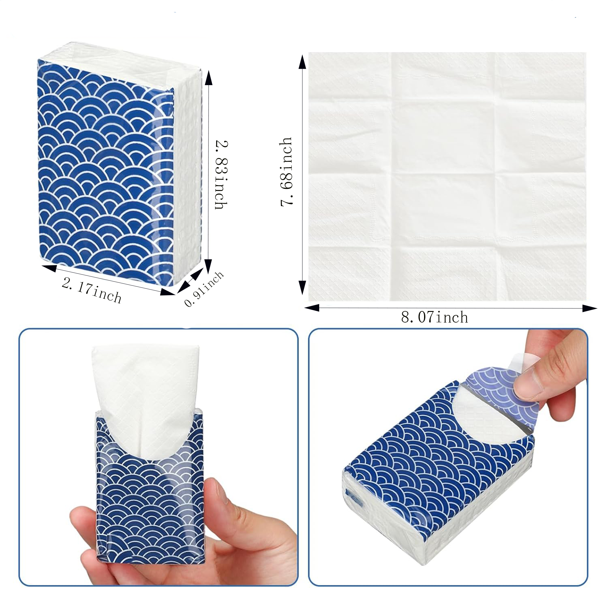 Convenient Travel Mini Pocket Facial Tissues 4
