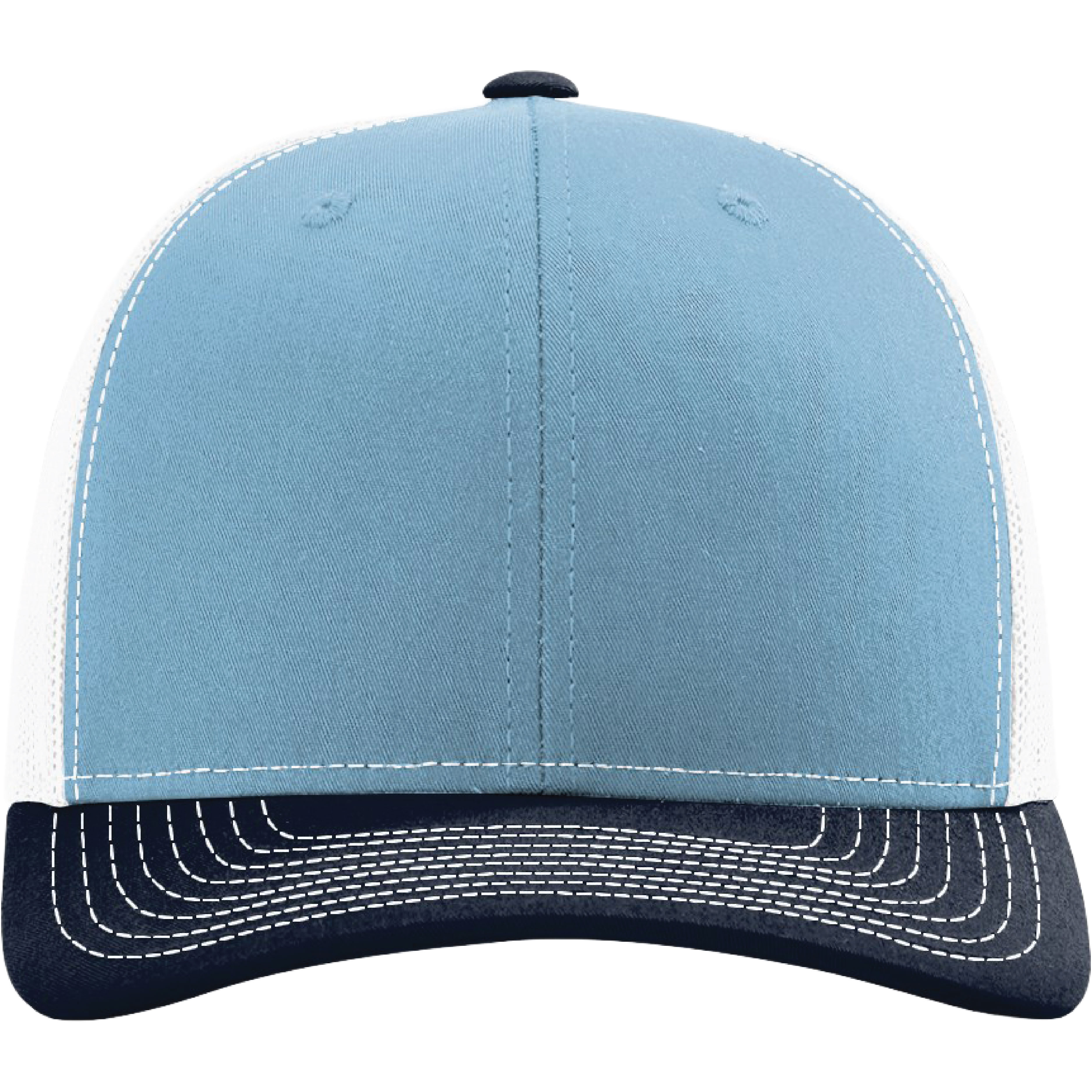 Richardson 112 6-Panel Snapback Trucker Hat w/Leatherette Adhesive Patches or Embroidery 492