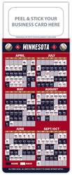 Baseball Schedule Magnet - Peel and Stick Business Card (3.5x9)