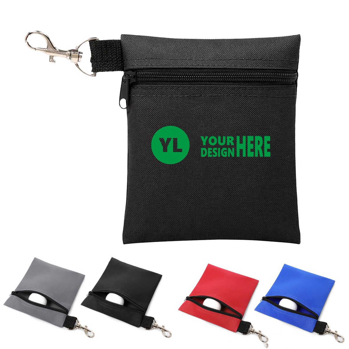 Golf Accessory Pouch Nylon Portable Waist Bag 3