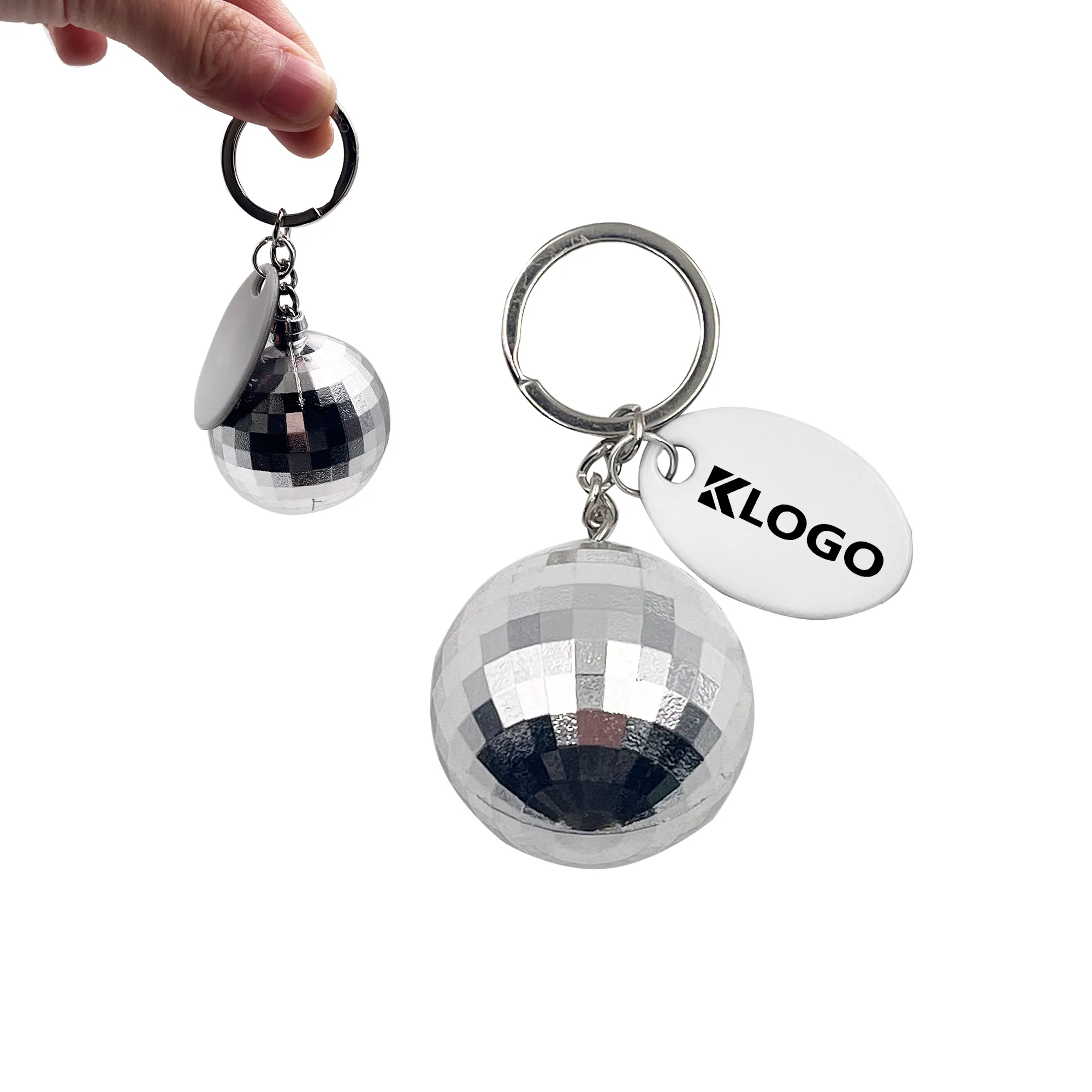 Disco Ball Keychain With Tag 6