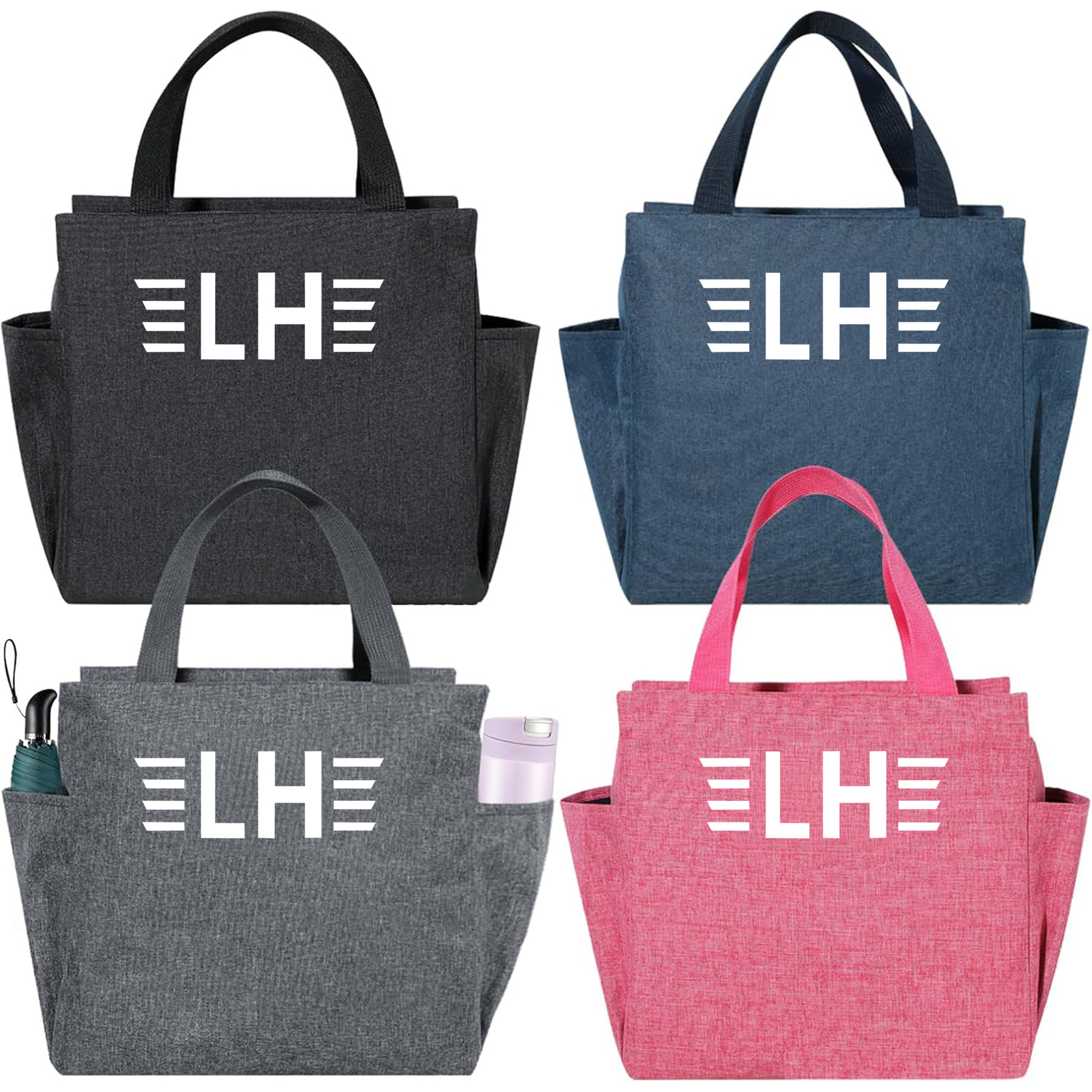 Large Lunch Bag Tote Cooler Insulated Lunch Box
