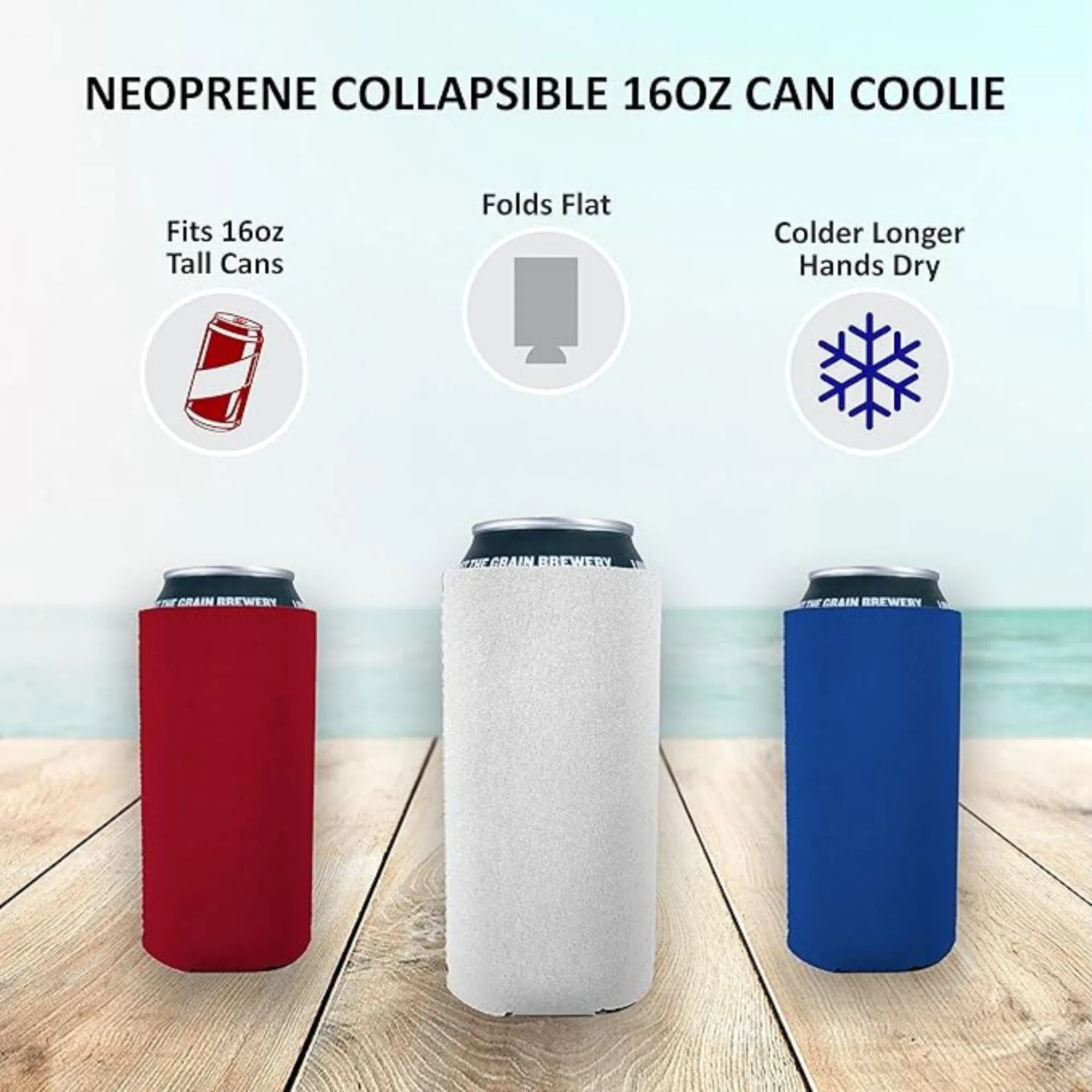 12 oz Neoprene Can Cooler Sleeves Beer & Soda Holders 17