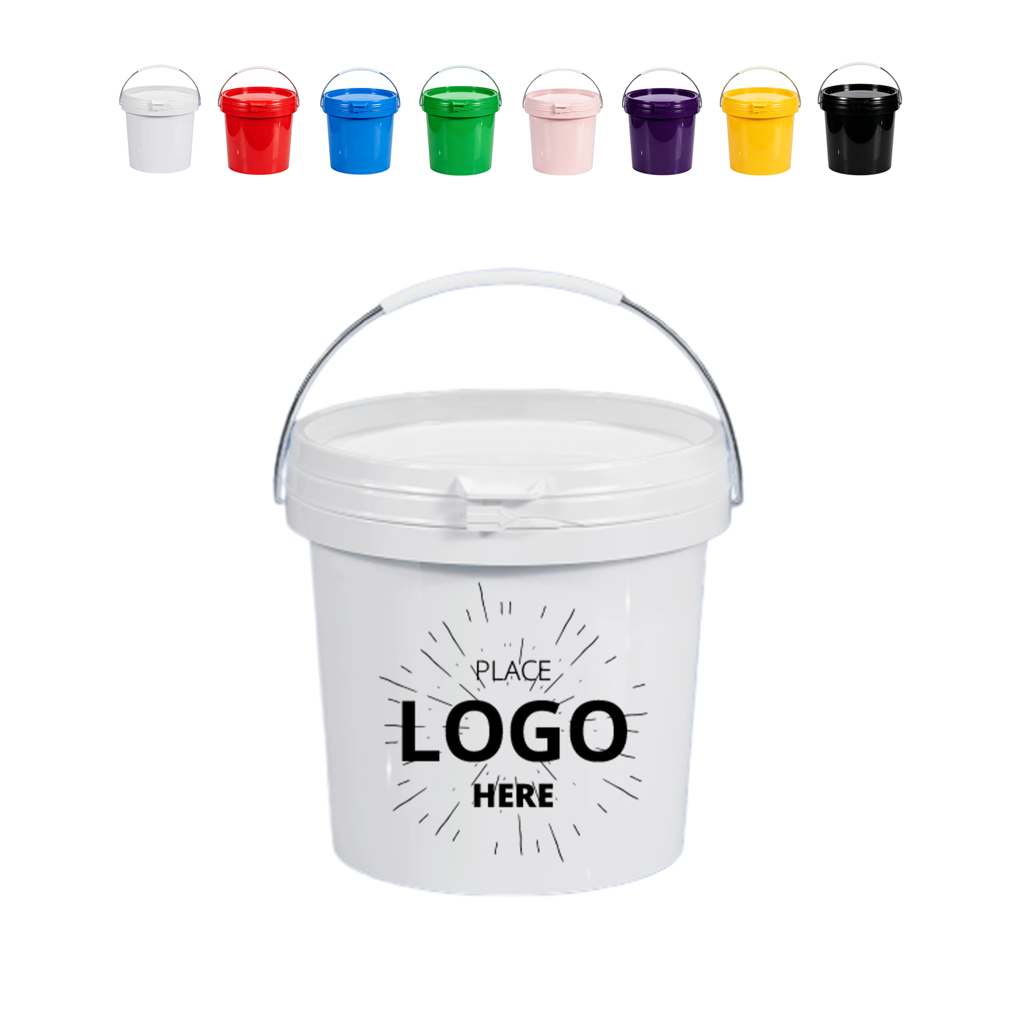 Mini Plastic Bucket With Lid 2