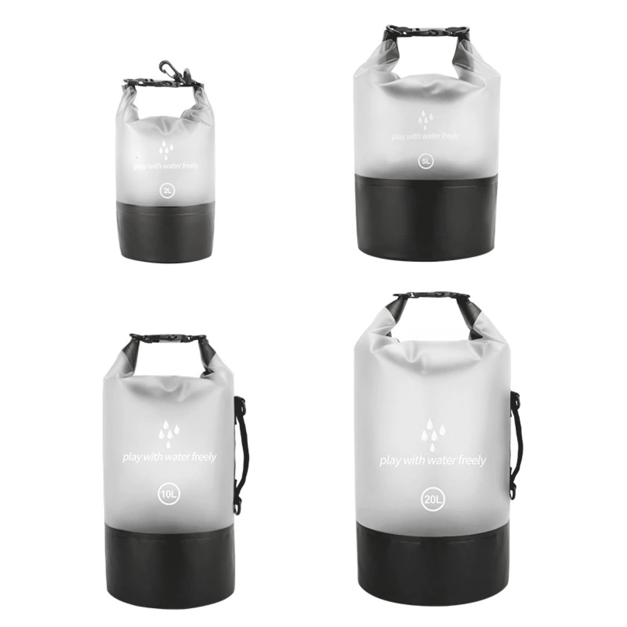 Colored Transparent Dry Bag 18