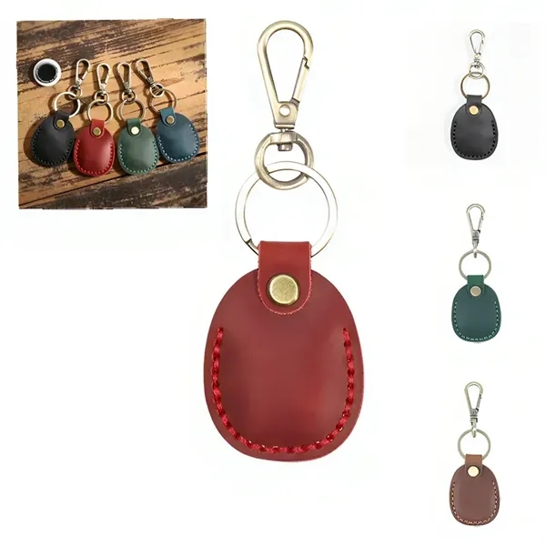 Leather Keychain Card Wallet