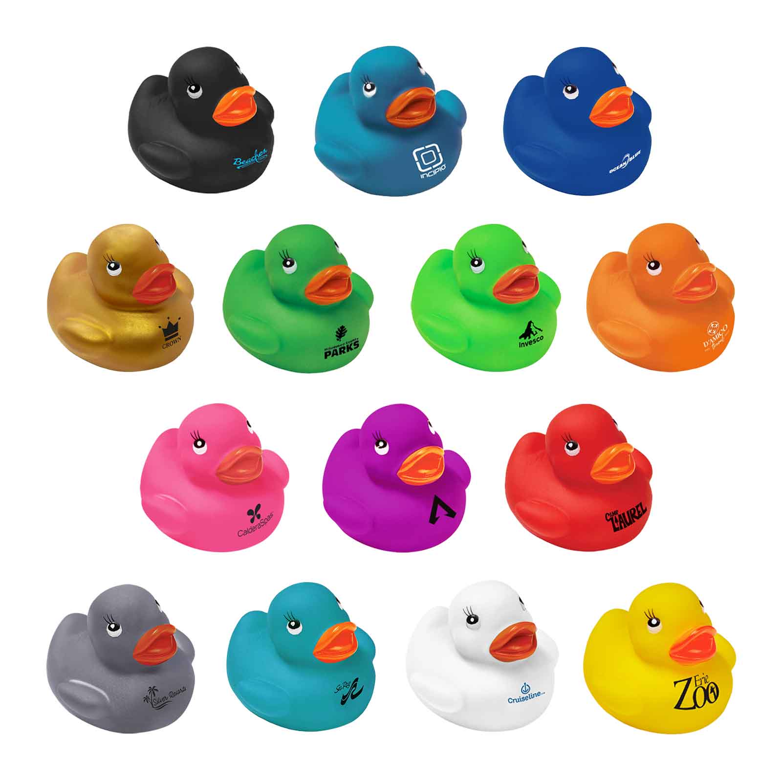 2" Colorful Rubber Ducks 25