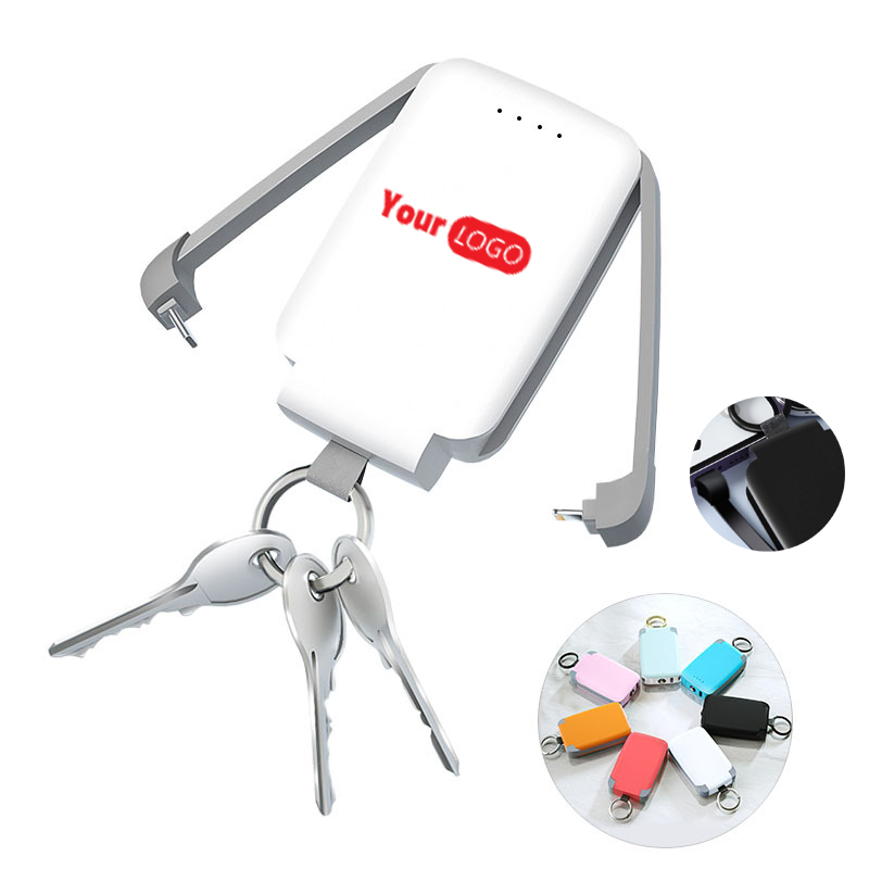 Compact Keychain Charger with Built-In LED Light