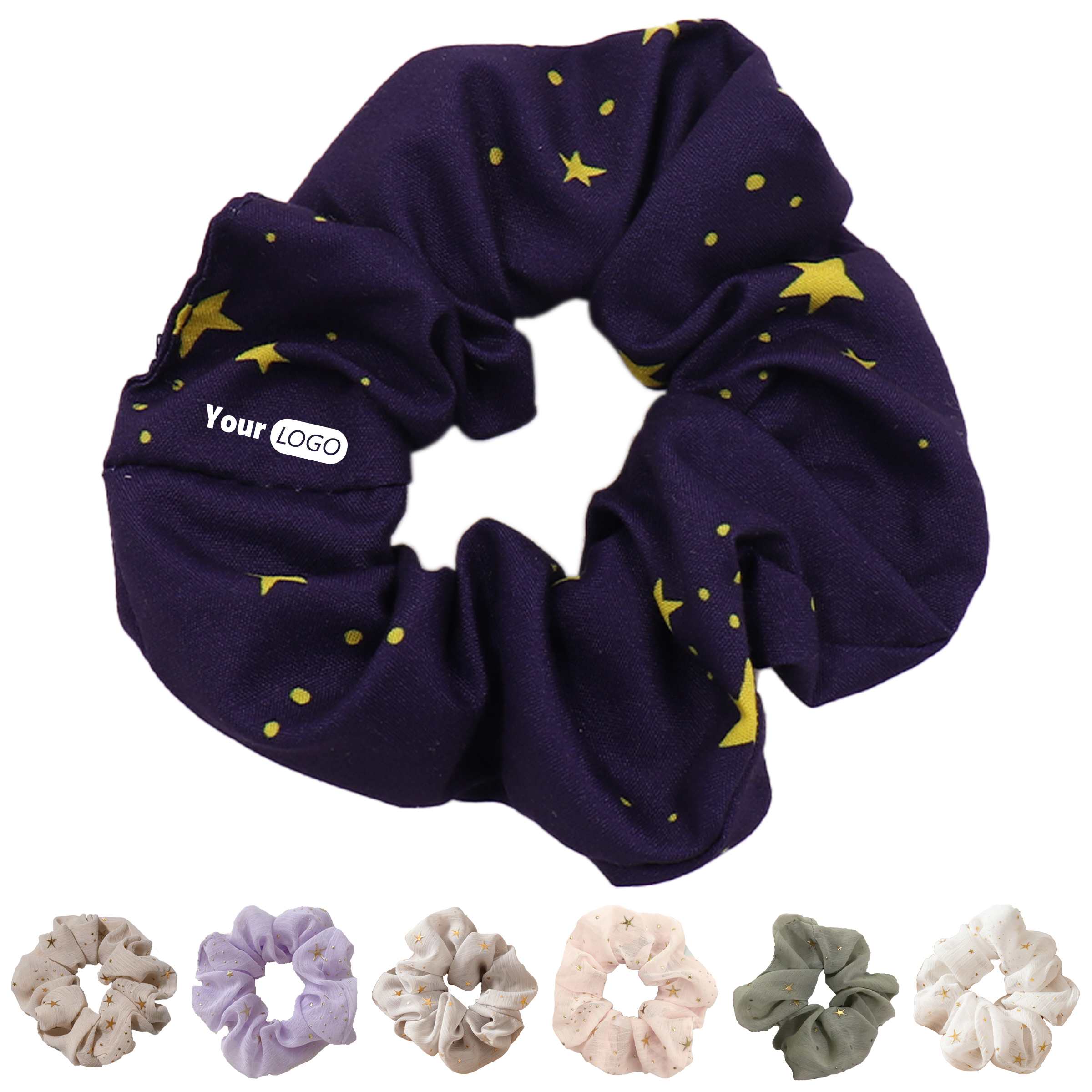 Polyester Gentle Decoration Hair Scrunchie 9