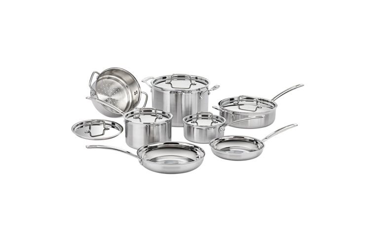 Cuisinart MultiClad Pro Triple Ply Stainless Cookware 12-Piece Set 1