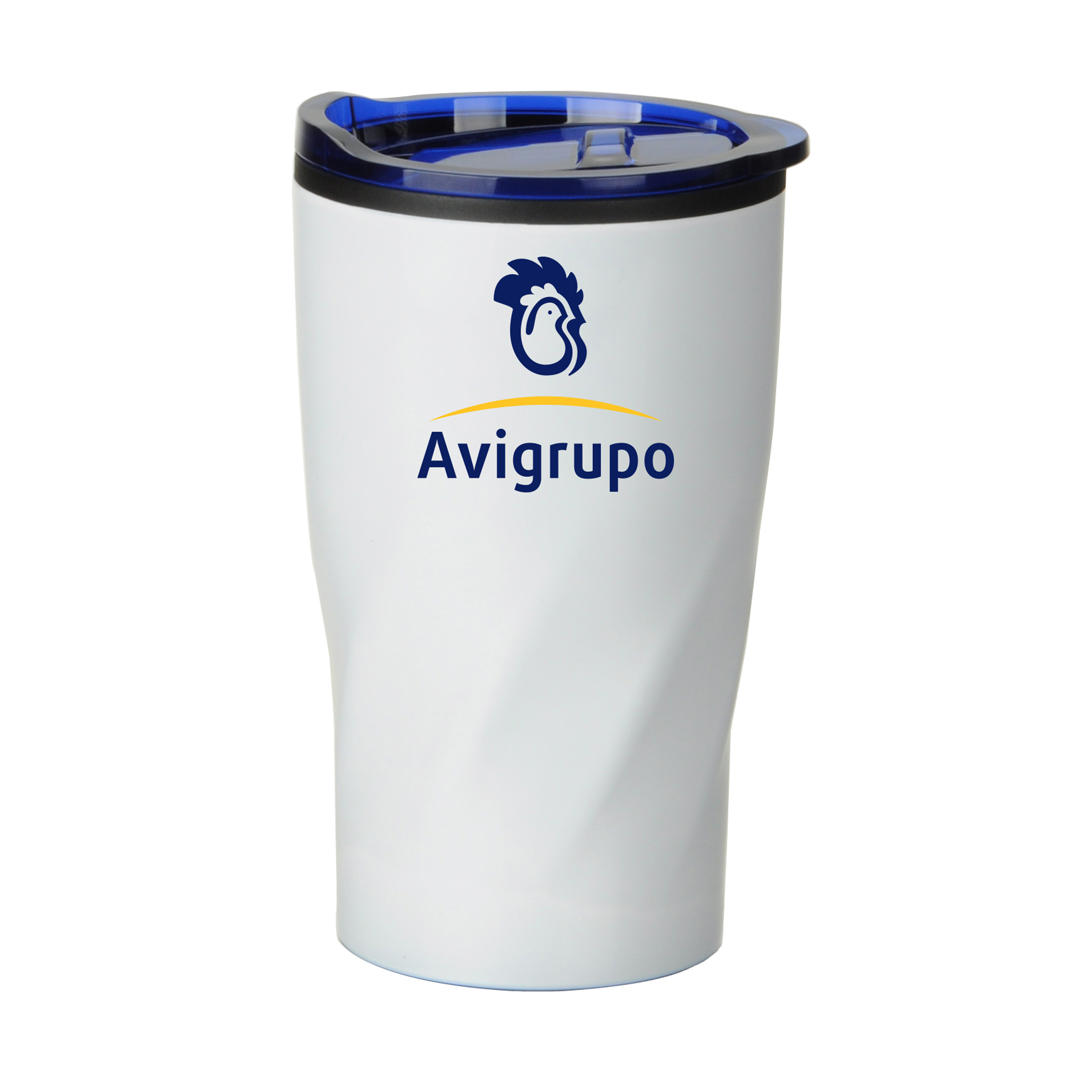 14 oz White Stainless Steel Twisting Tumbler