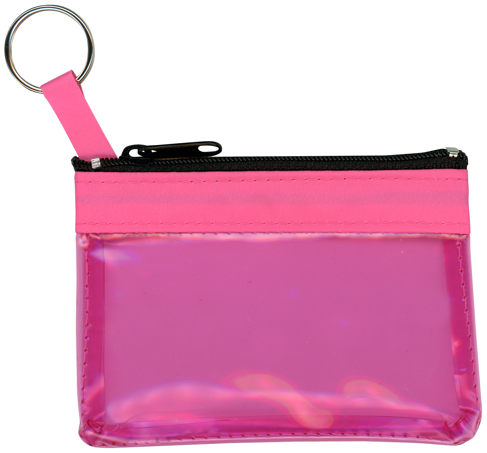The Rainbow Translucent/ Crystal Clear Zip Pouches w/ Key Ring 10