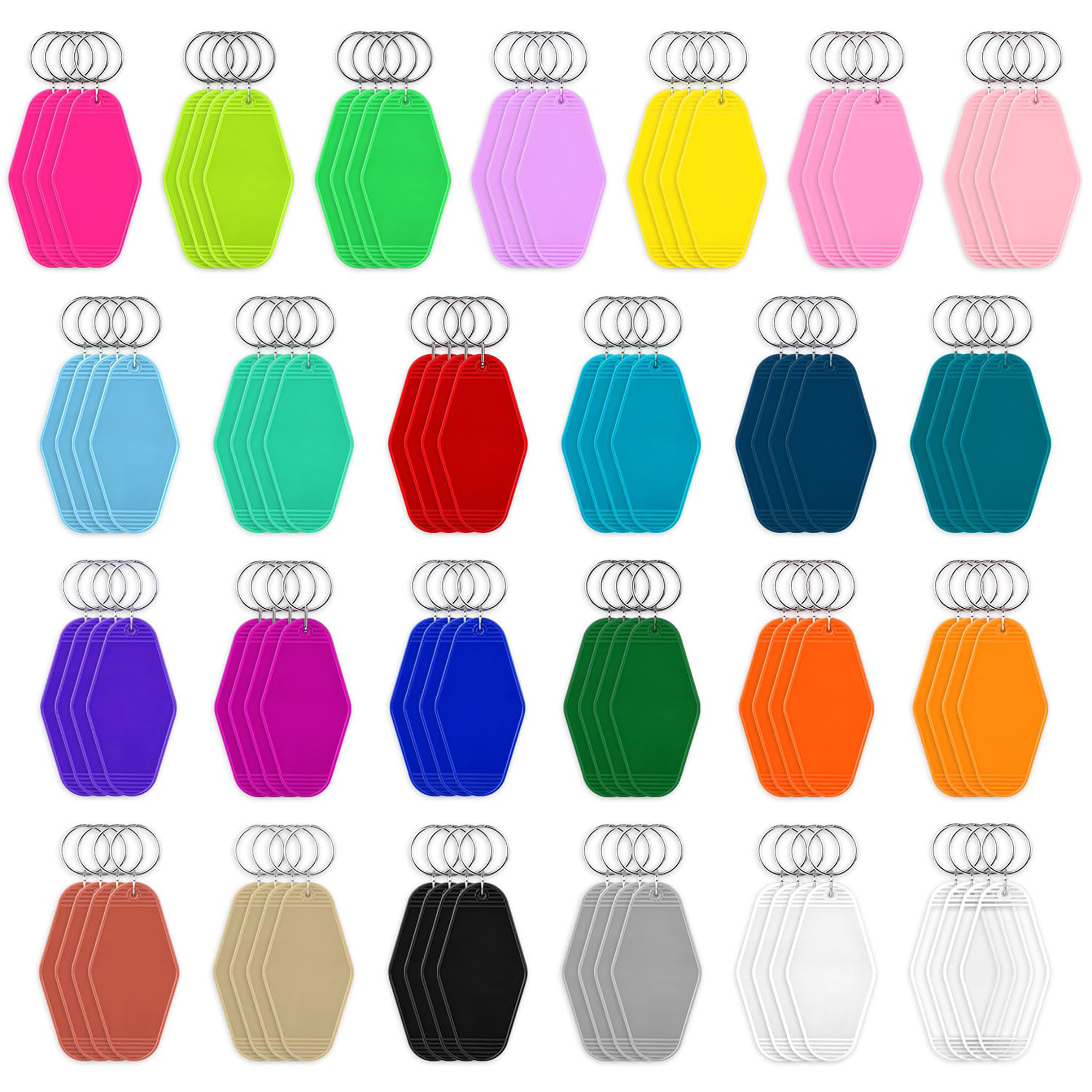 Durable Plastic Diamond Key Tag 10