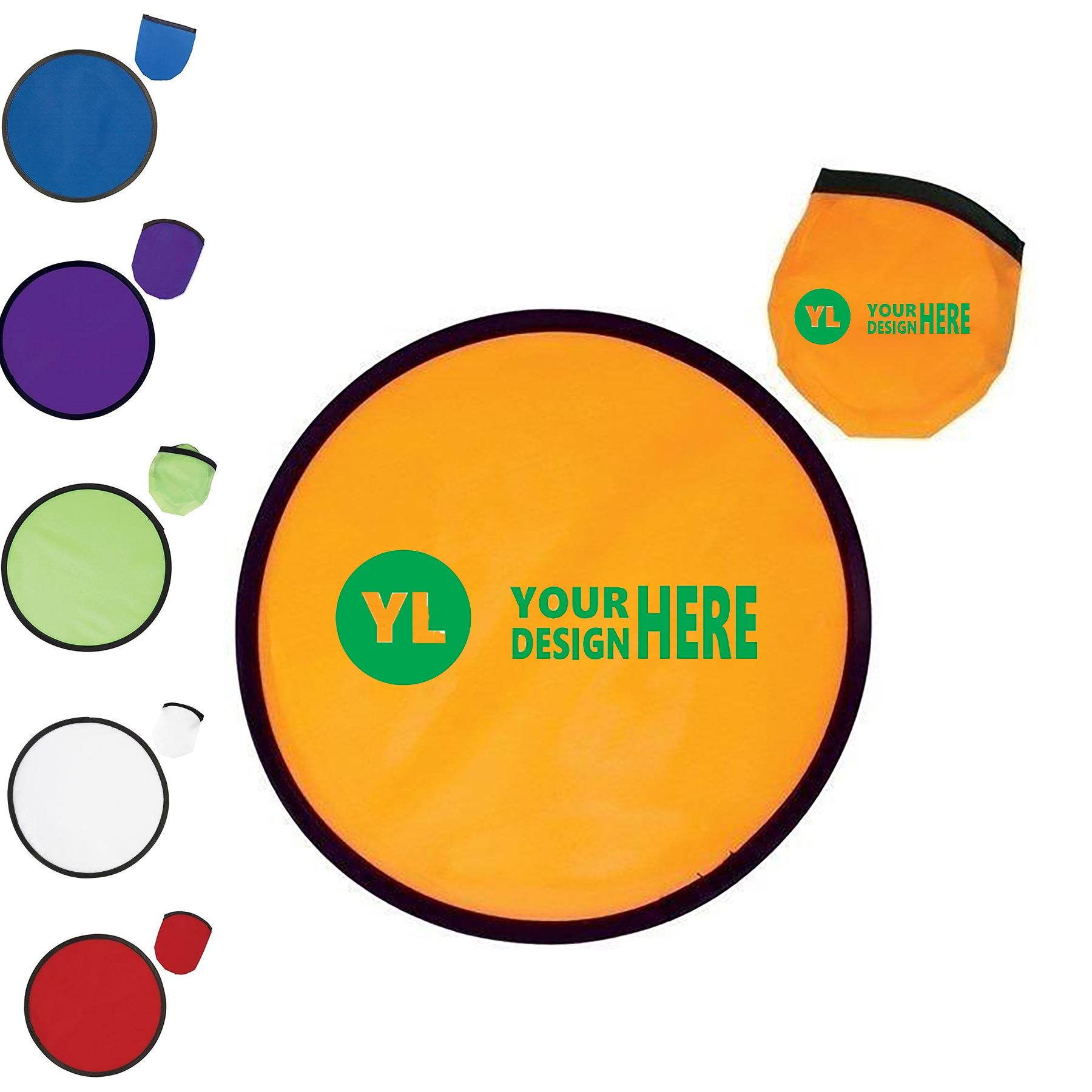 Flying Discs With Matching Pouch MOQ 100 pcs