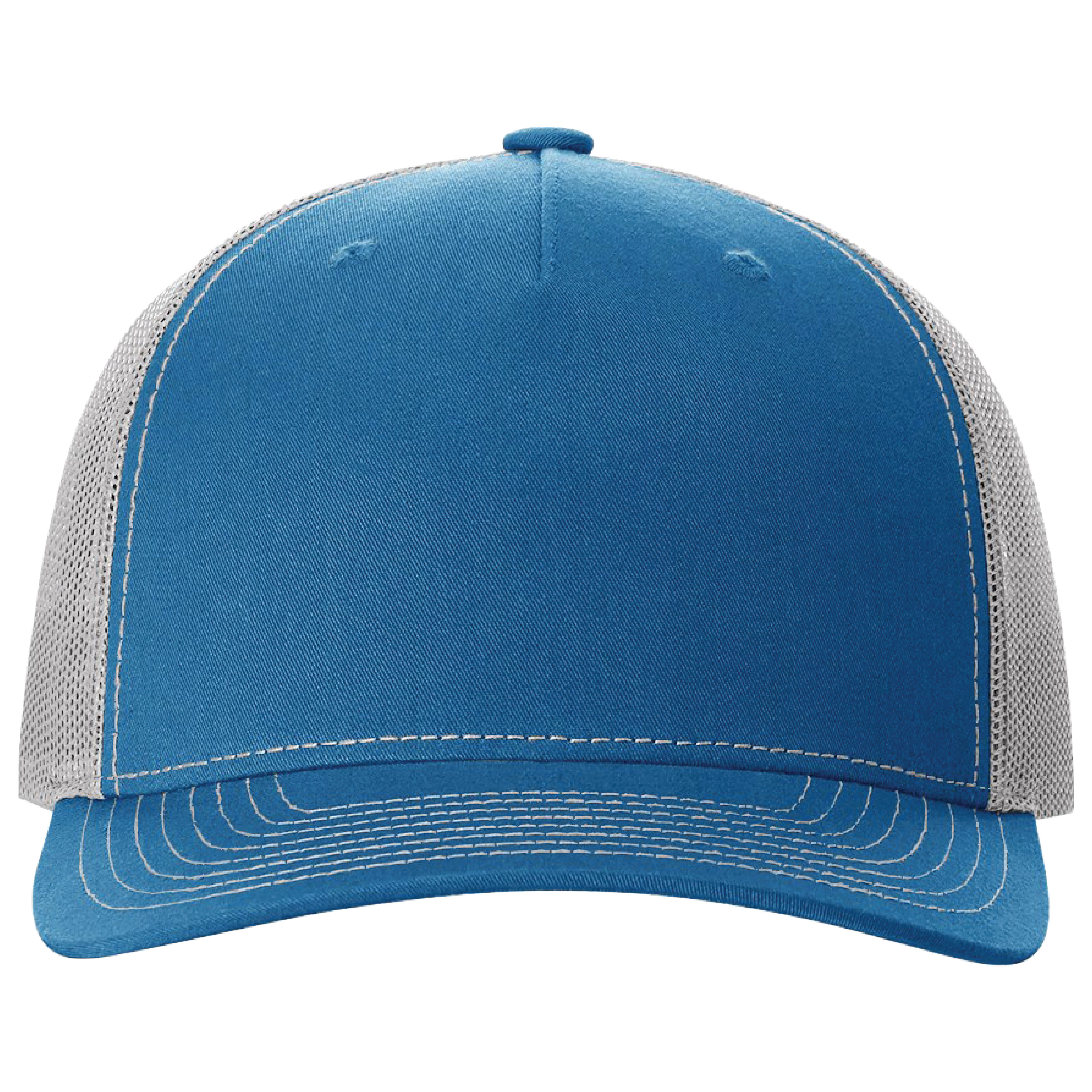 Richardson 112FP 5-Panel Snapback Trucker Hat w/Leatherette Adhesive Patches or Embroidery 79