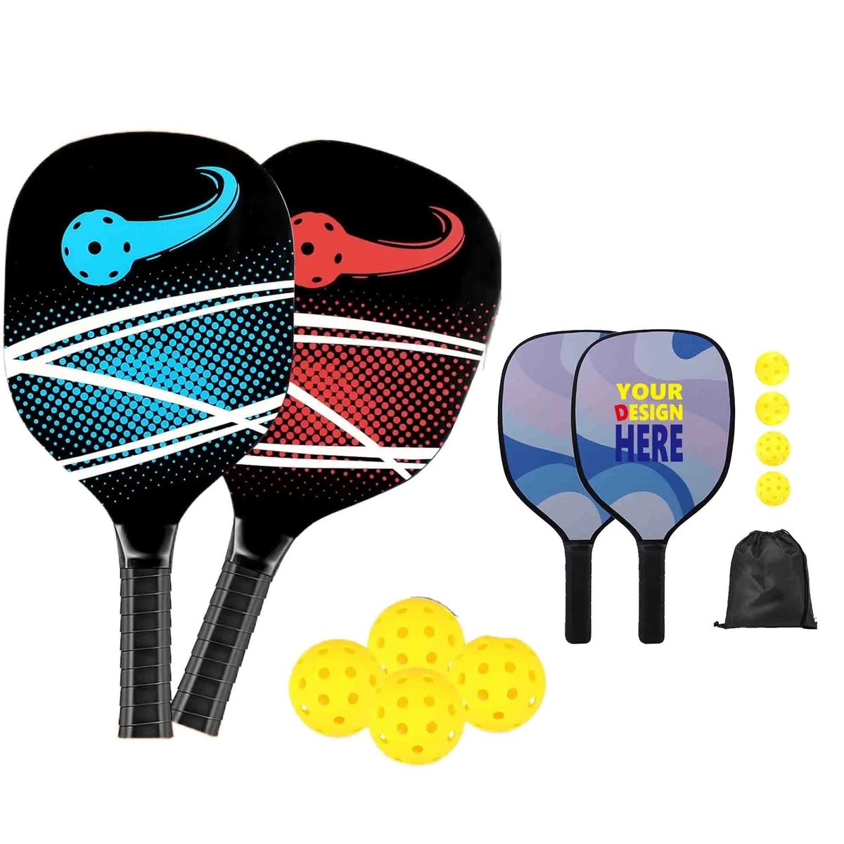 Summer Pickleball Paddles Sets 10