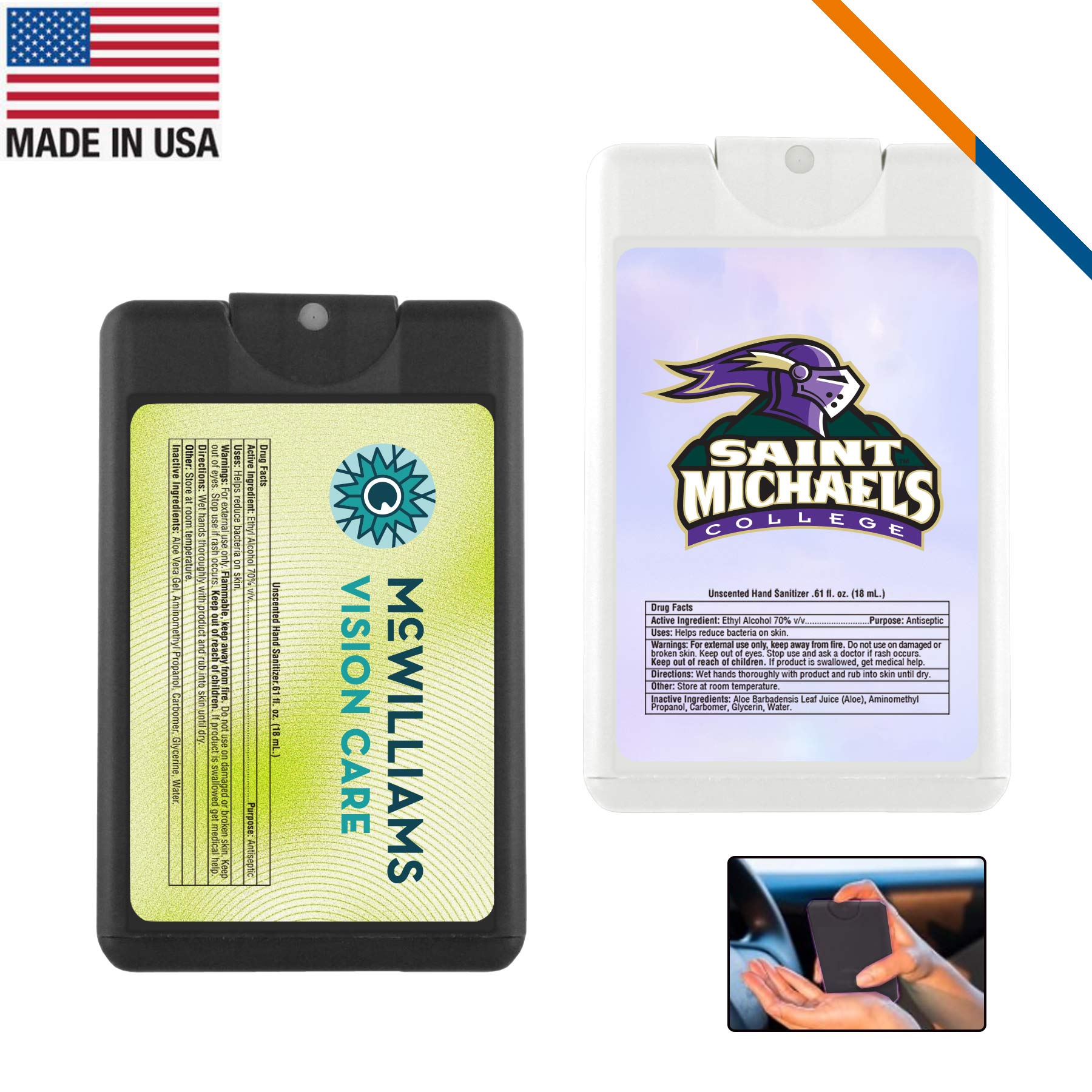 Bex Credit Card Style Hand Sanitizer Spray - 18 ML.
