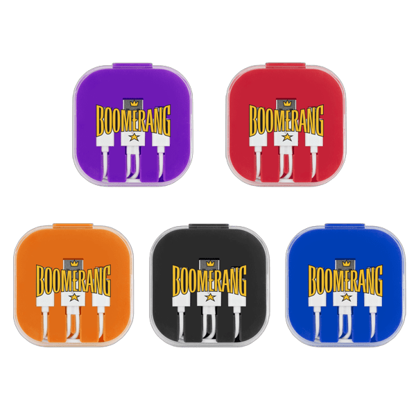 3 Piece Charging Cable Set with Phone Holder