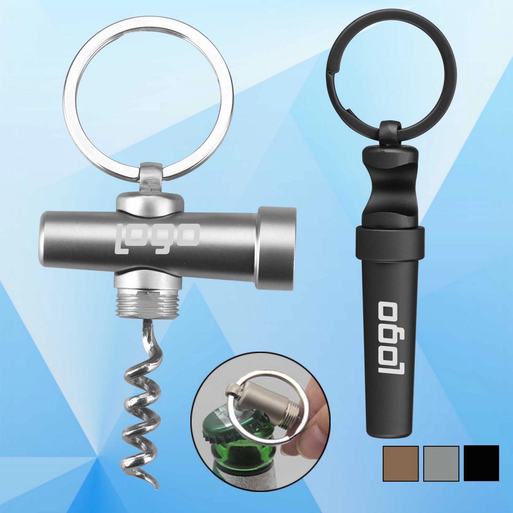 Bottle Opener With Keychain