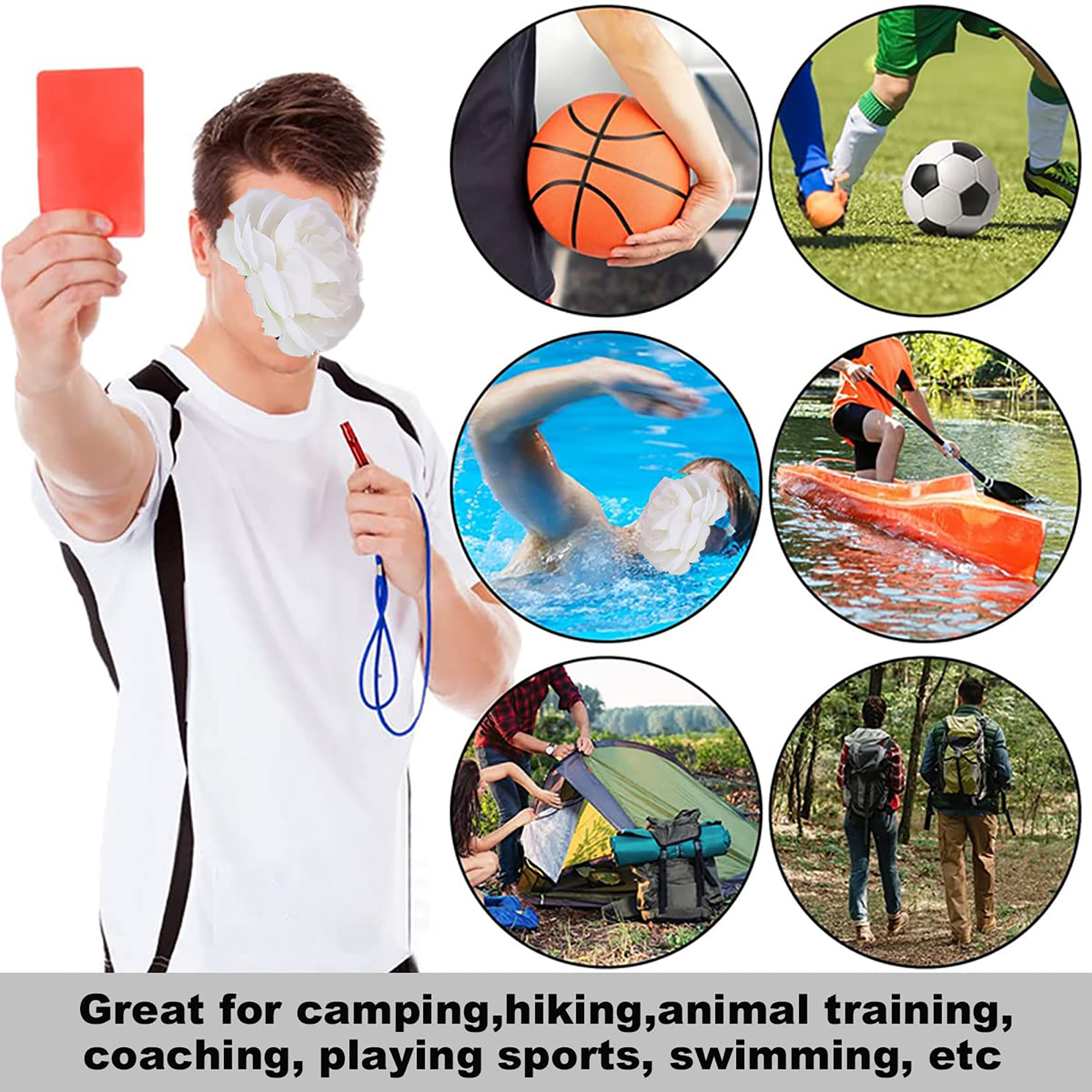 Durable Aluminum Alloy Outdoor Emergency Whistle 18