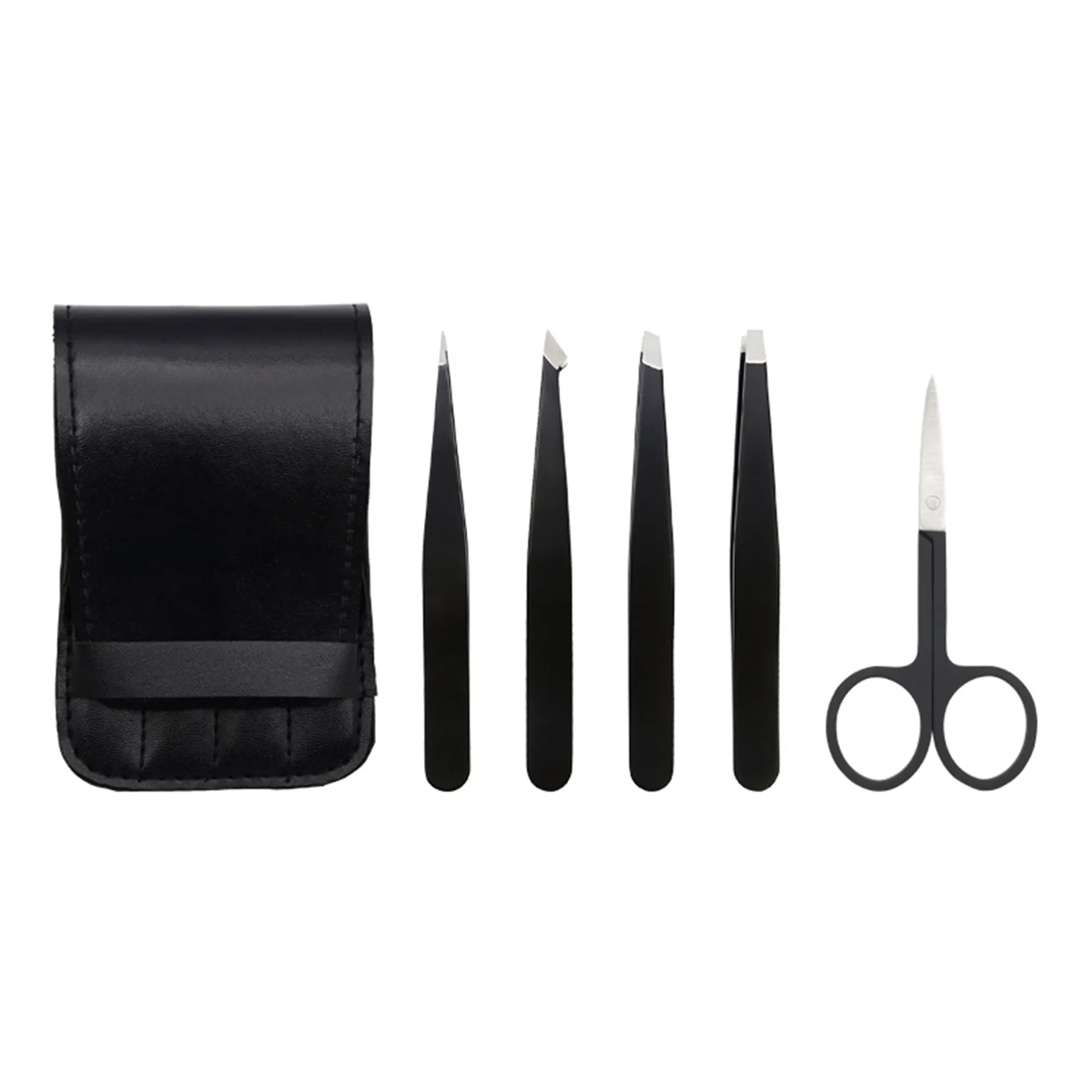 Stainless Steel Eyebrow Tweezers Set 9