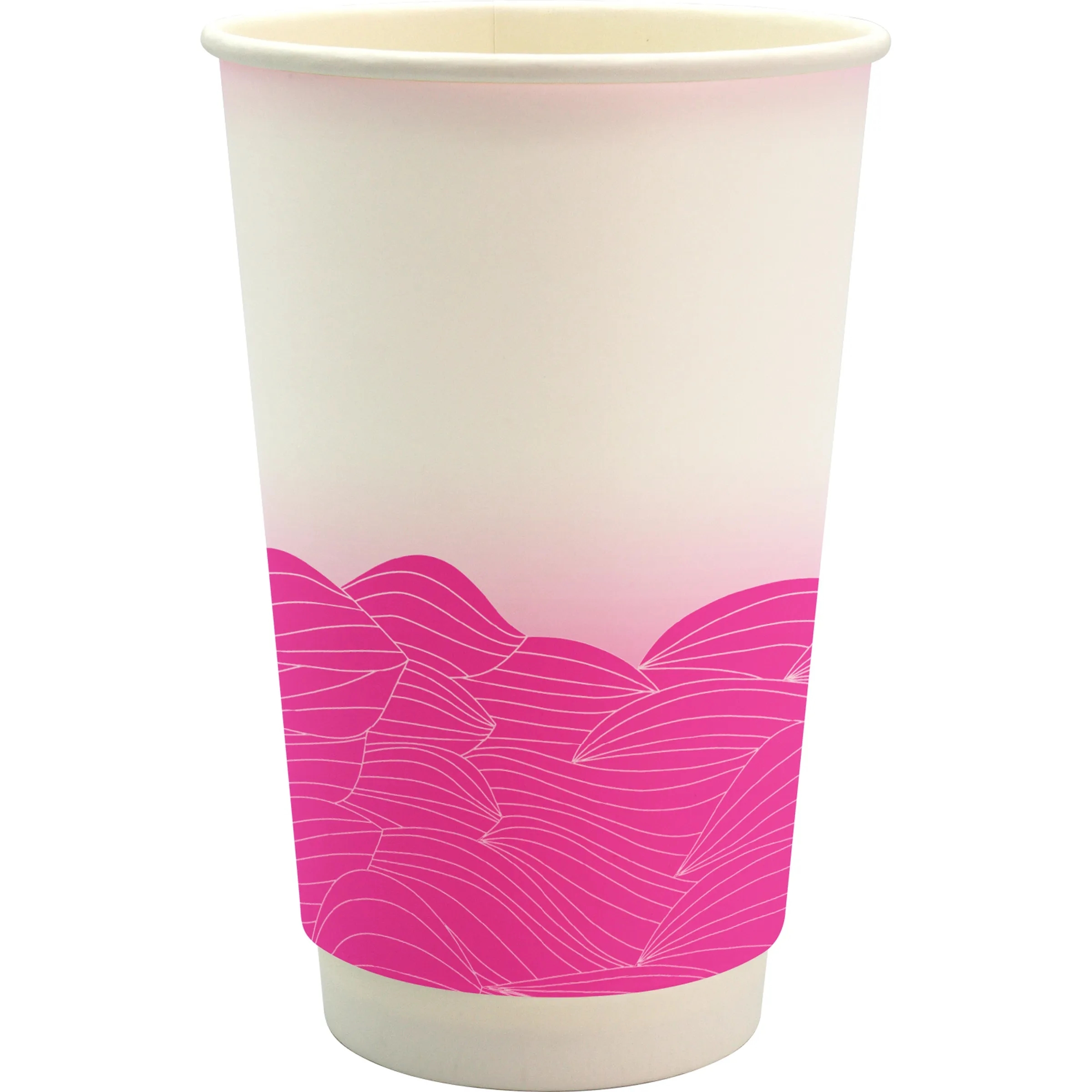 16 oz. Full Color Turbulent Waves Cube Paper Cup 5